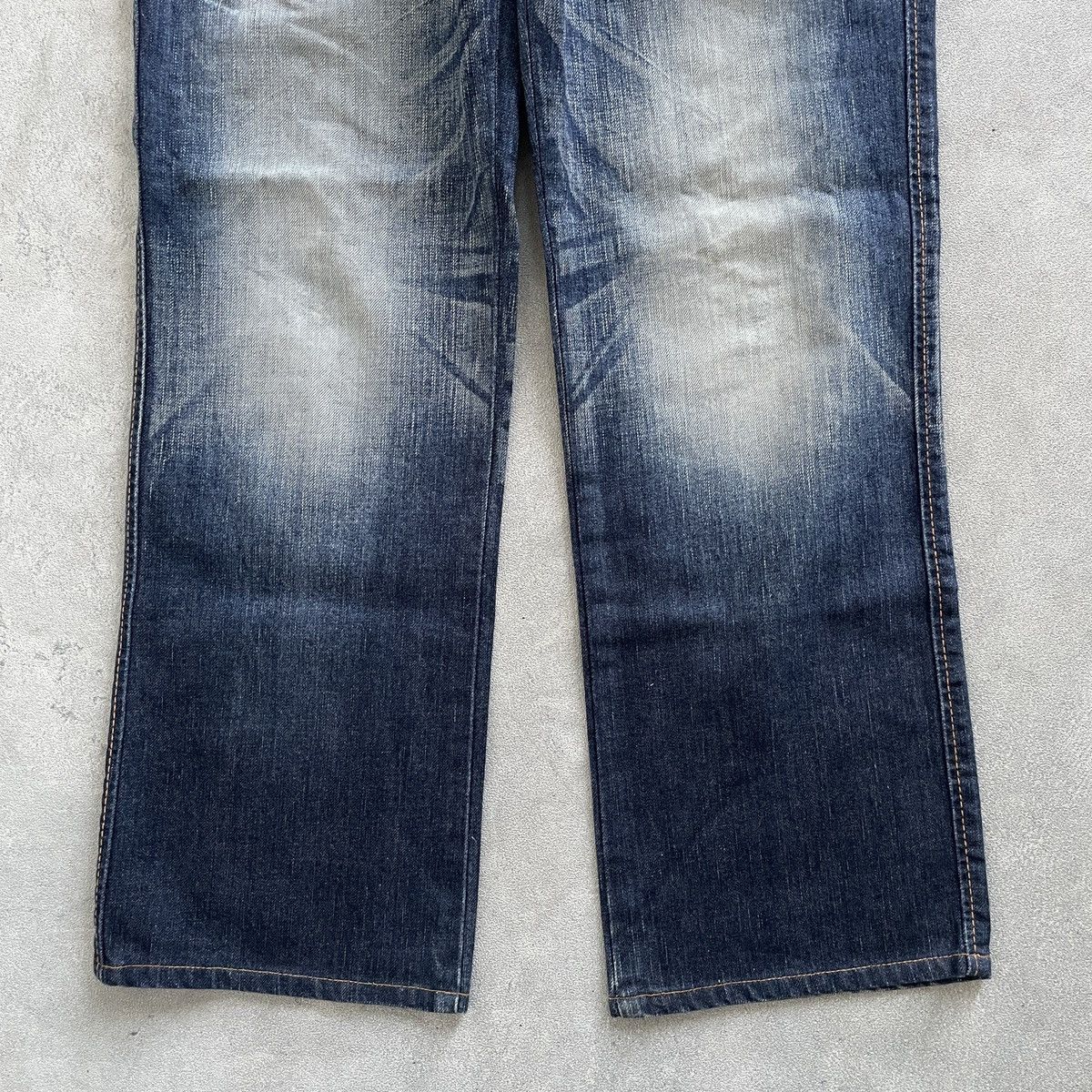 Edwin × Japanese Brand × Vintage Edwin Blue Trip X Japanese Brand X Y2K Flare Size US 32 / EU 48 - 5 Thumbnail