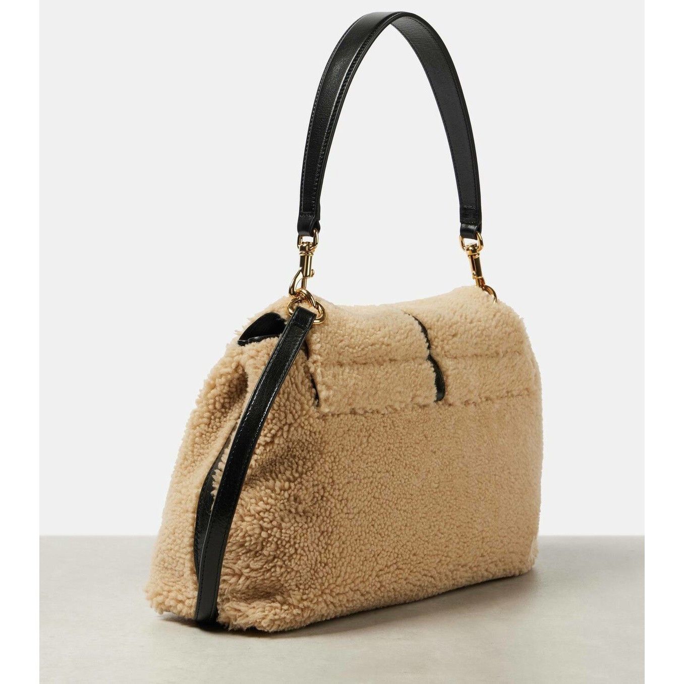 Chloe Chloe Penelope Sweet Beige Shearling Shoulder Bag New & Auth Size ONE SIZE - 3 Thumbnail