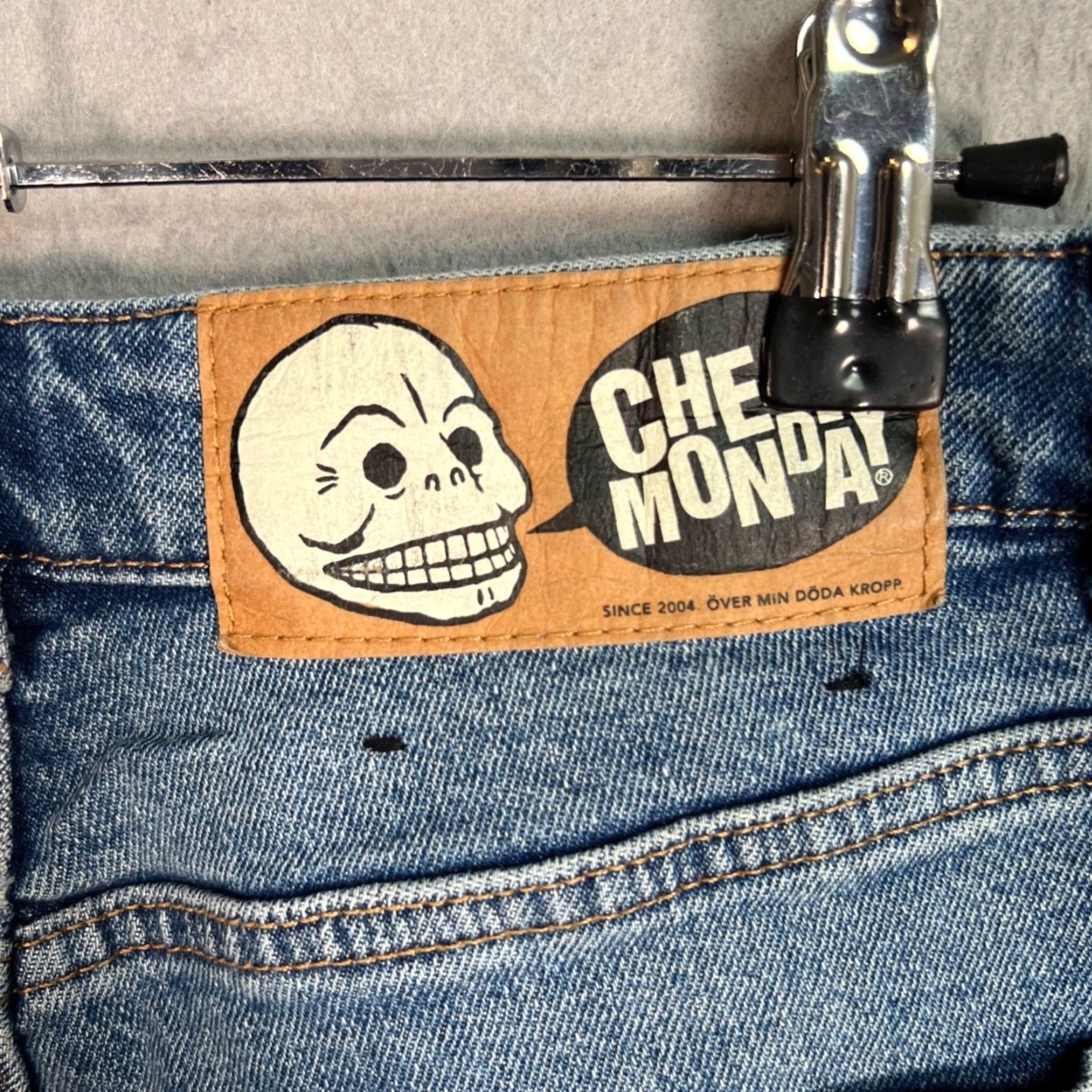 Cheap Monday Cheap Monday Womens Jeans Skinny High-Waisted Blue 26 Denim Stretch 5-Pocket Inseam 25 Size 26" / US 2 / IT 38 - 3 Thumbnail