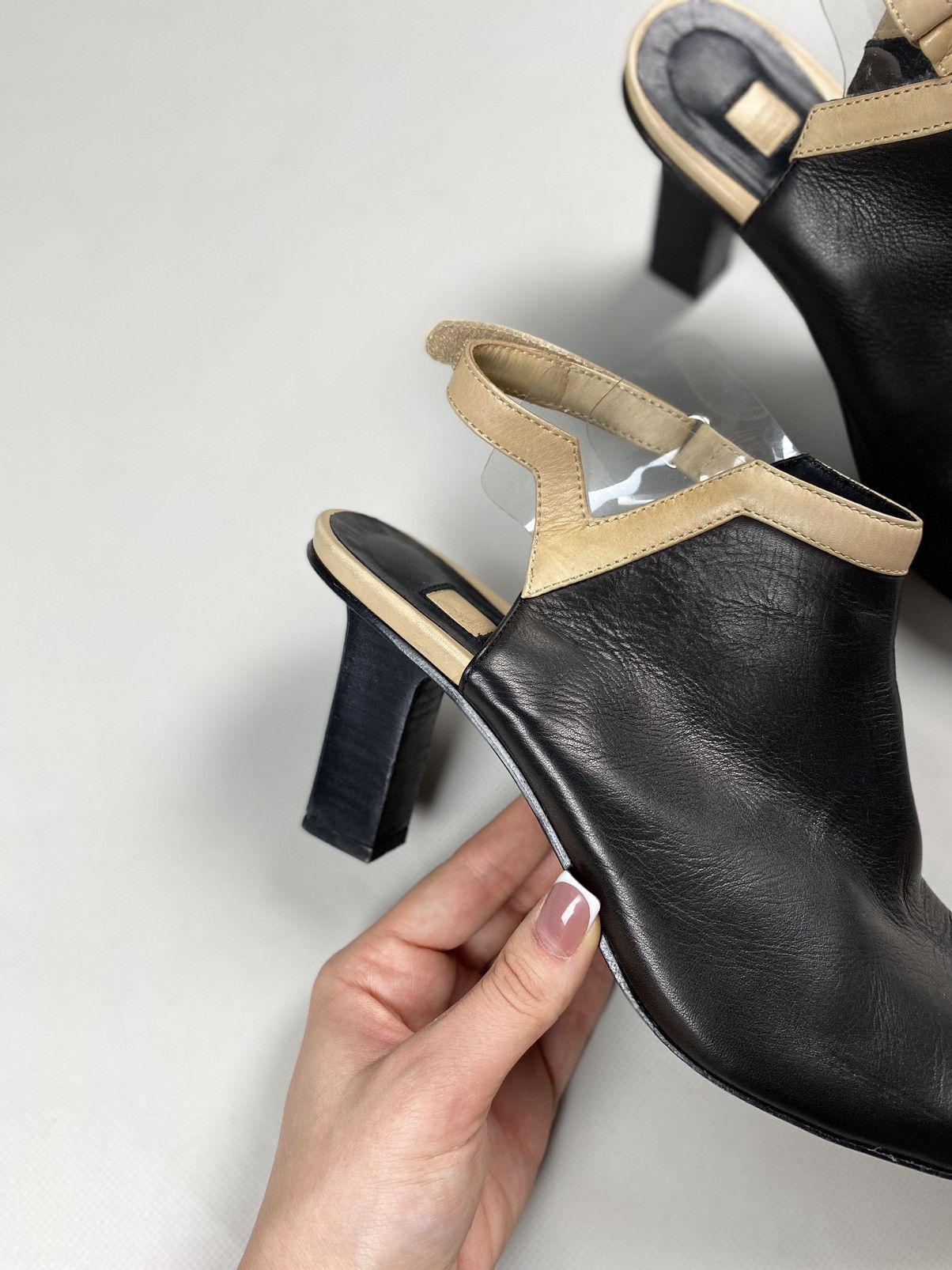 Marithe + Francois Girbaud Marithe Francois Girbaud avant-garde leather heels boots Size US 11 / IT 41 - 4 Thumbnail