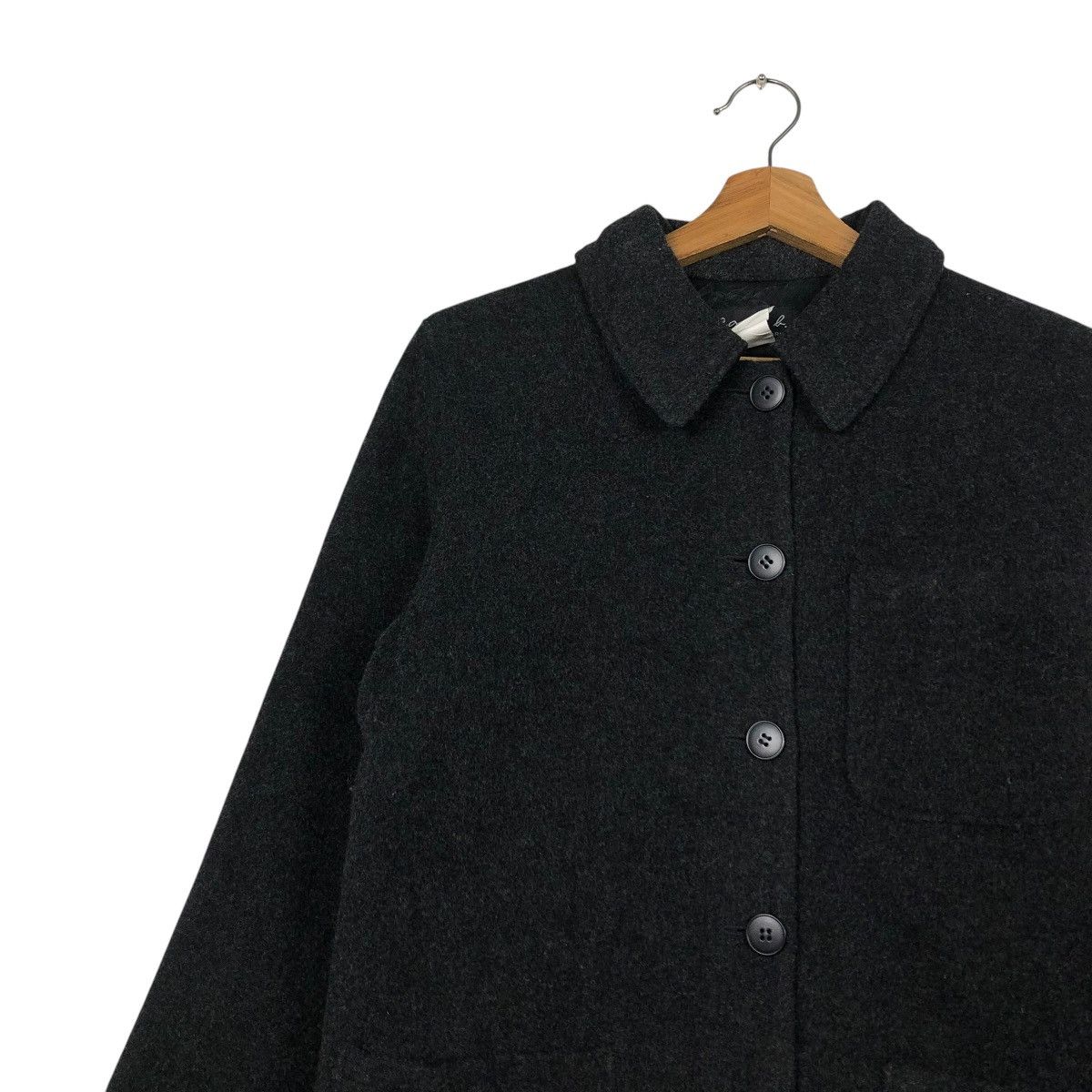 agnes b. 🔥VINTAGE WOOL BUTTON JACKET WORKER AGNES B. Size US S / EU 44-46 / 1 - 8 Thumbnail