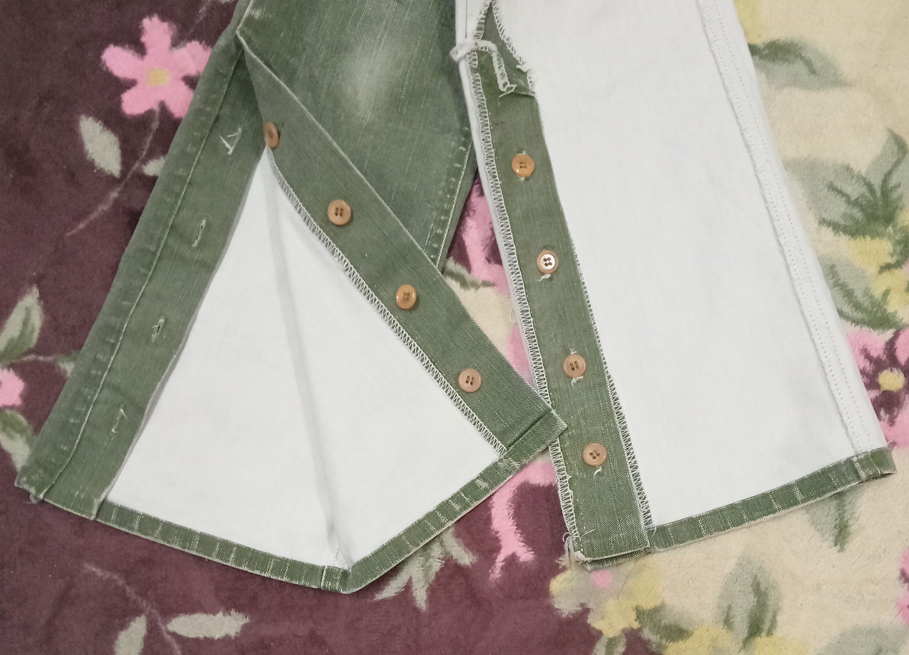 Other Ba - Tsu Batsu Buttons At Bottom Flare Pants Size 29" - 9 Thumbnail