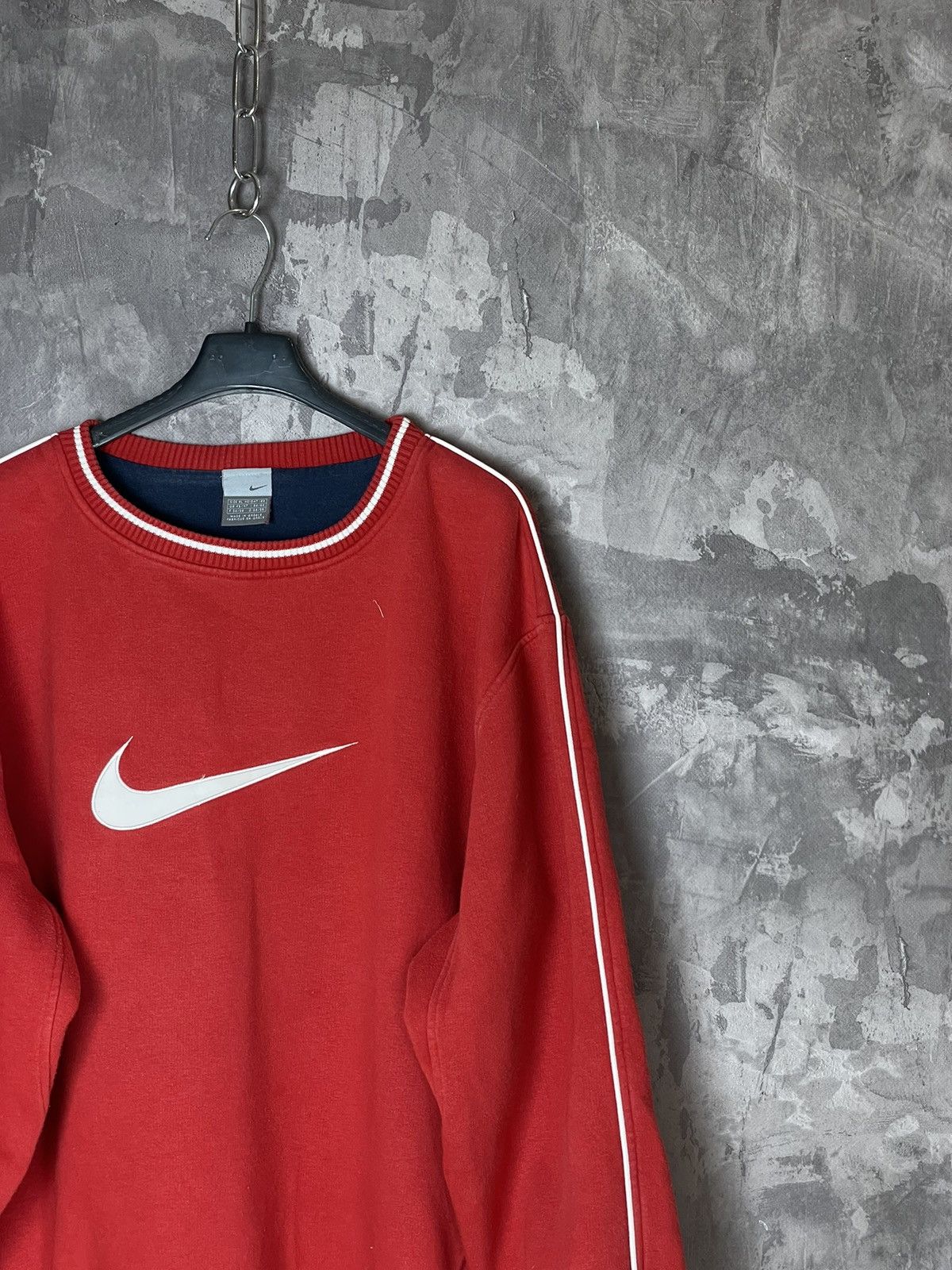 Nike × Vintage 90s Nike Spellout Vintage Y2K Oversized Retro Sweatshirt Size US XL / EU 56 / 4 - 4 Thumbnail
