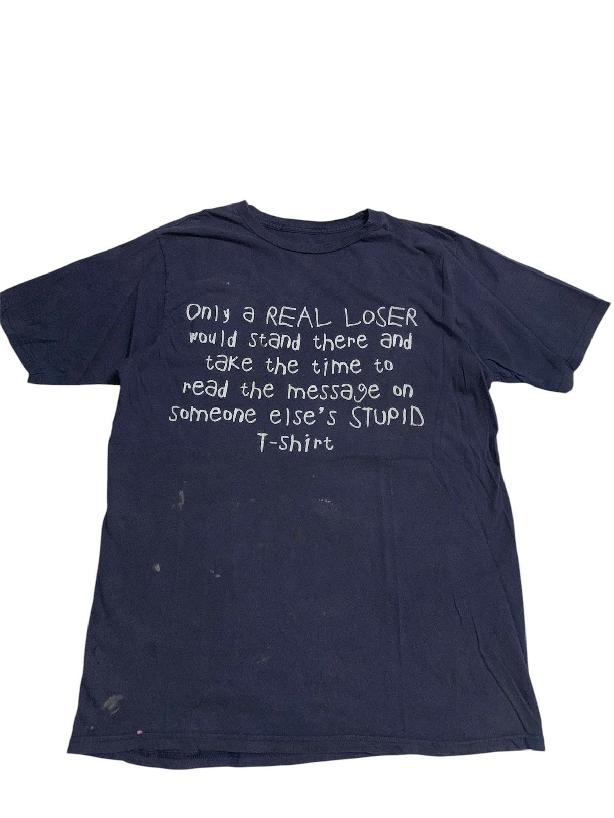 Vintage Crazy 2000s Trash Talk Font Text Hardcore Emo Punk T Shirt Size US L / EU 52-54 / 3 - 1 Thumbnail