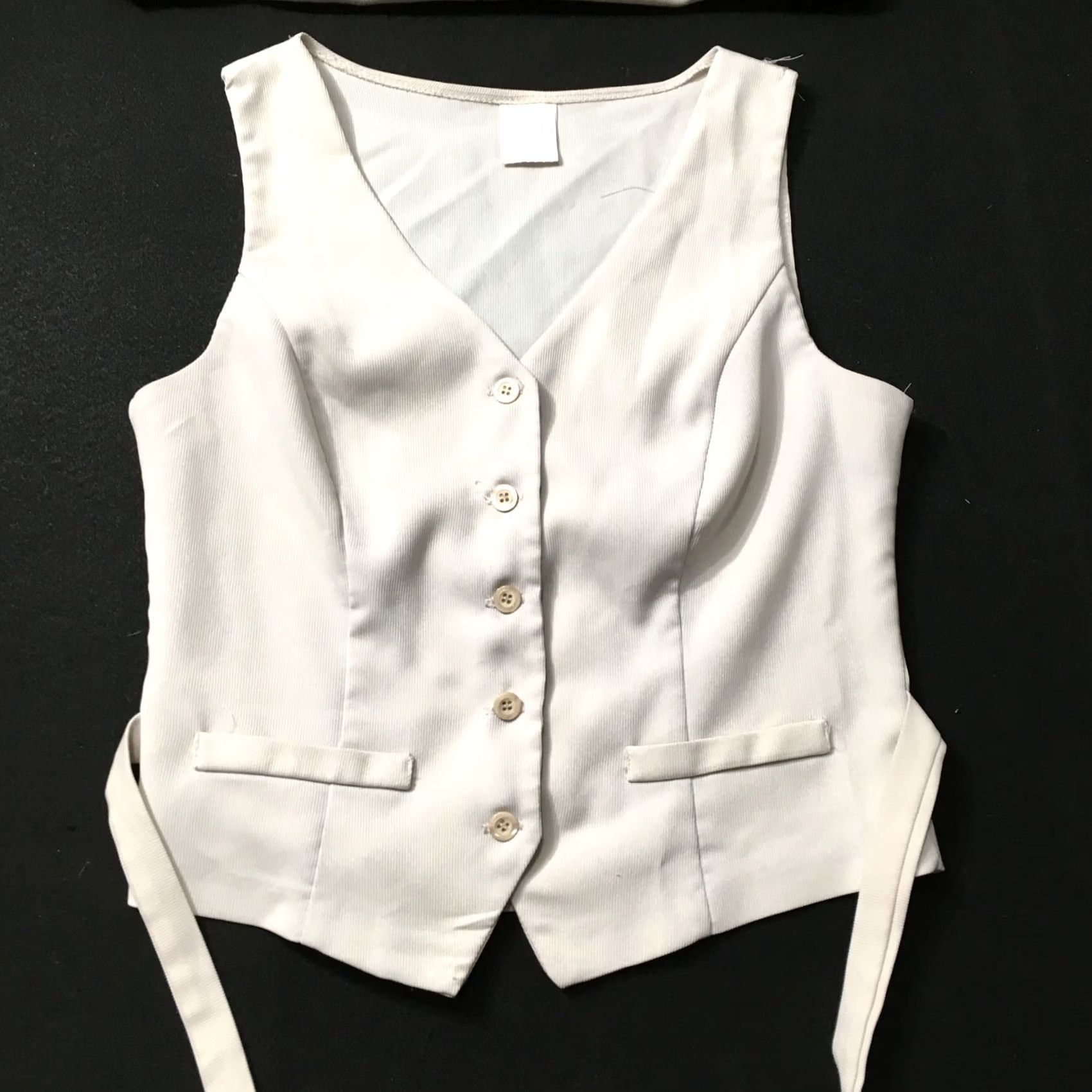 Vintage Breakin' Loose 3 Piece Set Jacket Vest Pants Ensemble beige Women Juniors 11/12 Suit Set Slim Notch Lapel Long Sleeve Solid Brown? Size 32" / US 10 / IT 46 - 3 Thumbnail