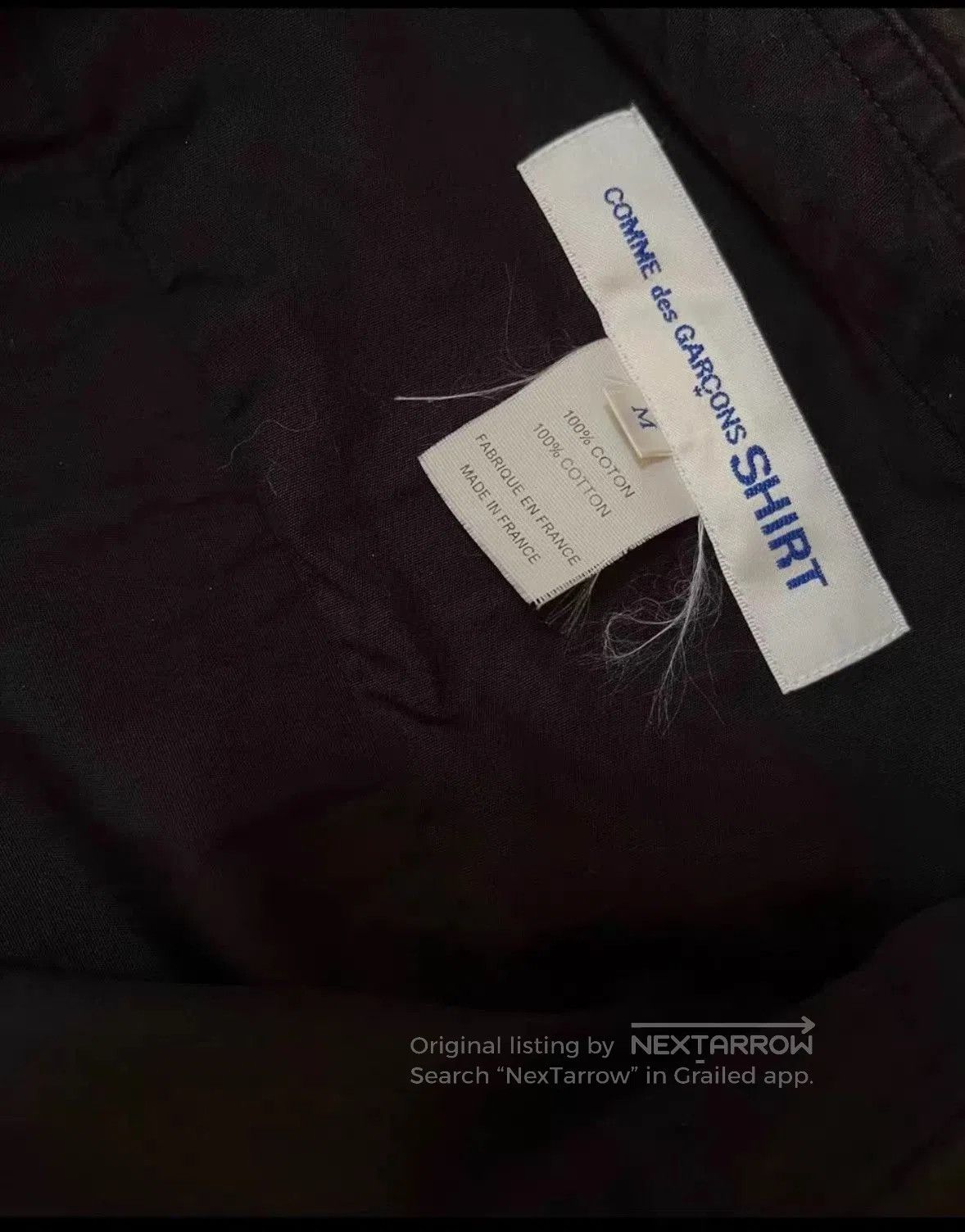 Comme des Garcons SHIRT Black Long Sleeve Button. Size US M / EU 48-50 / 2 - 4 Thumbnail
