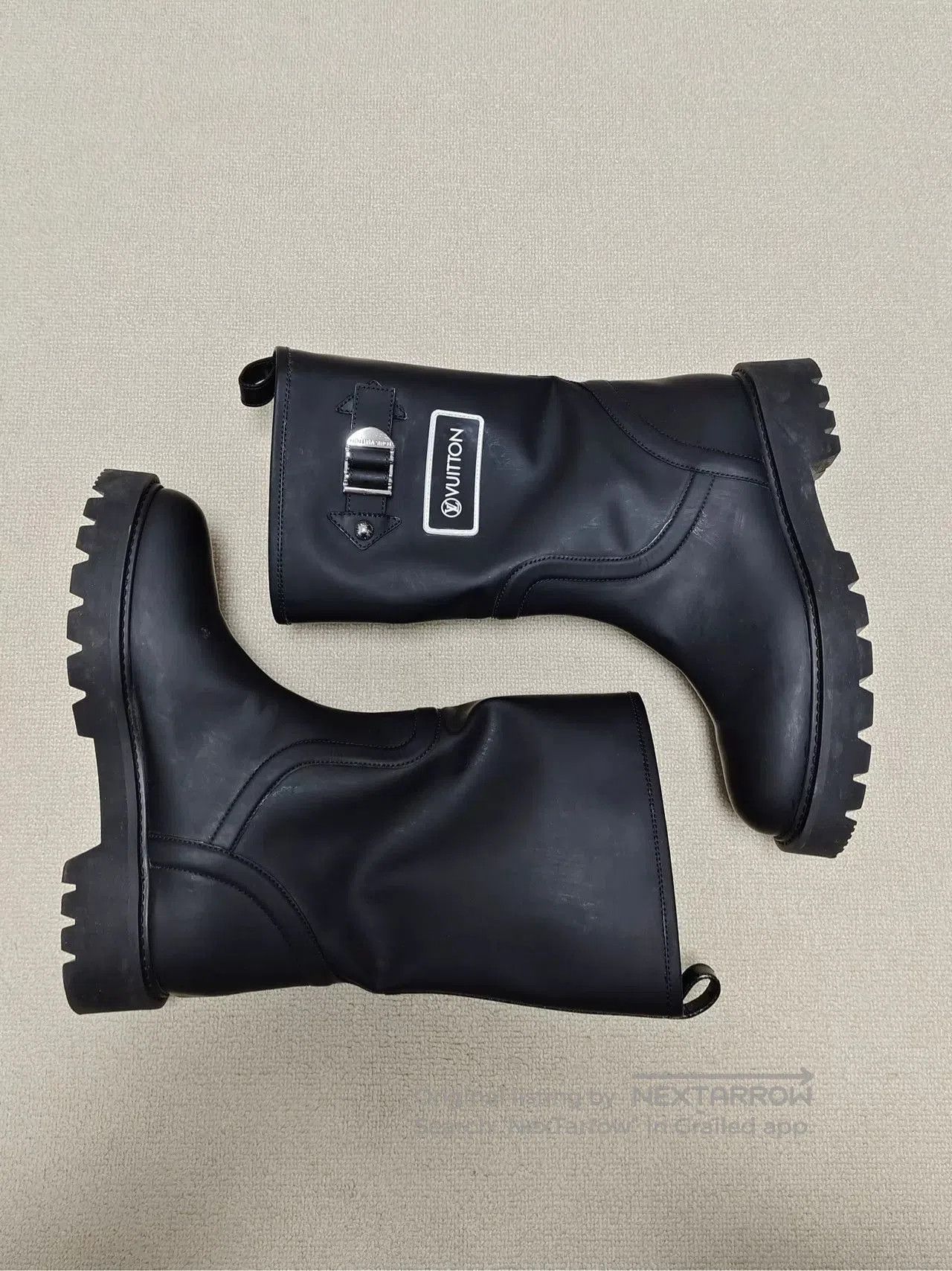 Louis Vuitton Louis Vuitton Black Suede Ankle Boots. Size US 7 / IT 37 - 5 Thumbnail