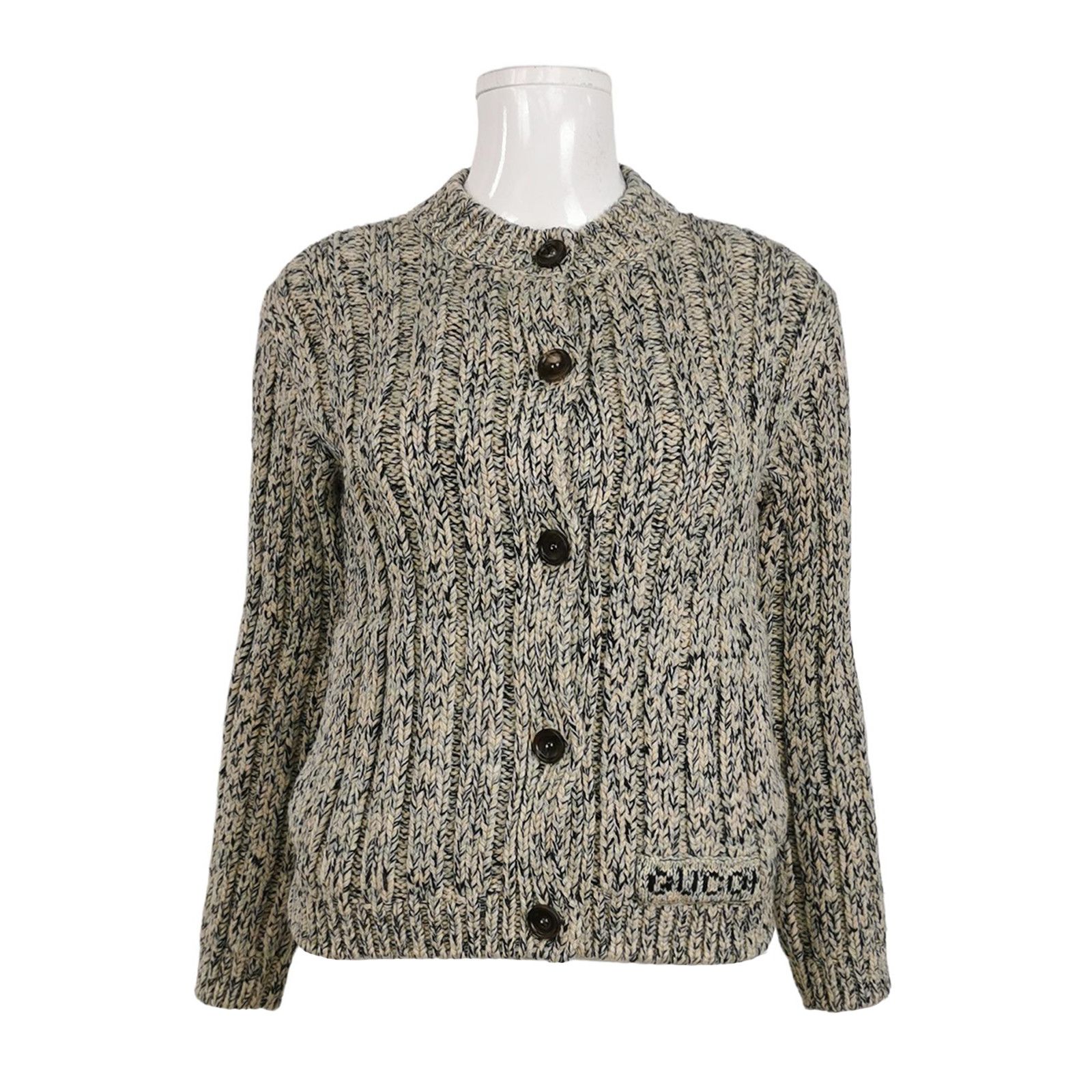 Gucci Gucci Wool Knit Cardigan XXS Size XXS / US 00 / IT 34 - 1 Thumbnail