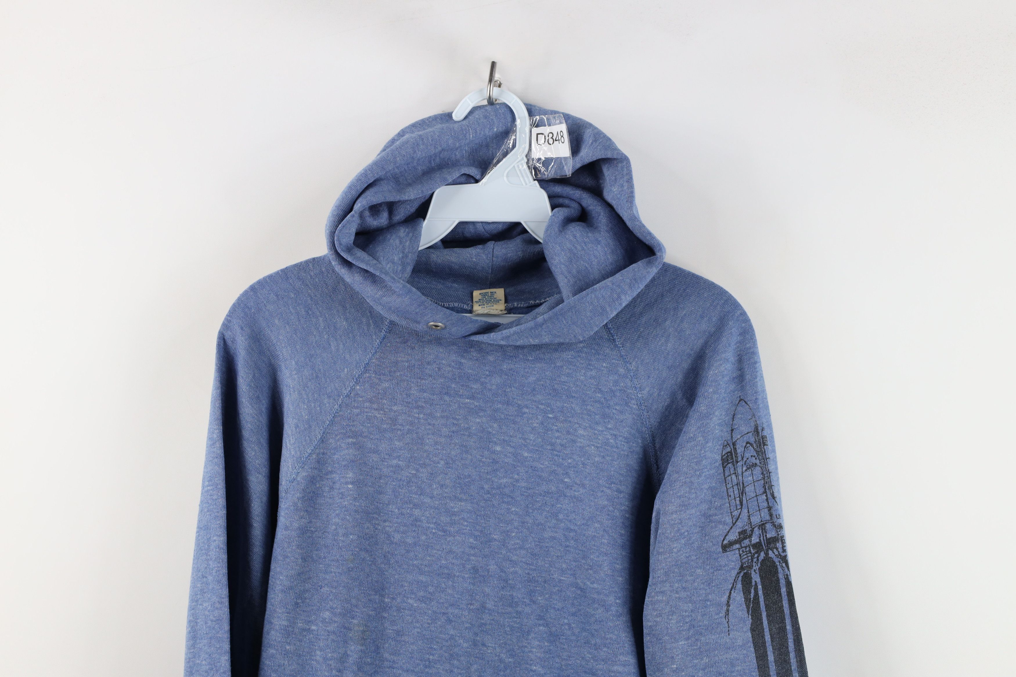 Vintage Vintage 70s 80s Streetwear NASA Space Rocket Hoodie USA Size M / US 6-8 / IT 42-44 - 2 Thumbnail