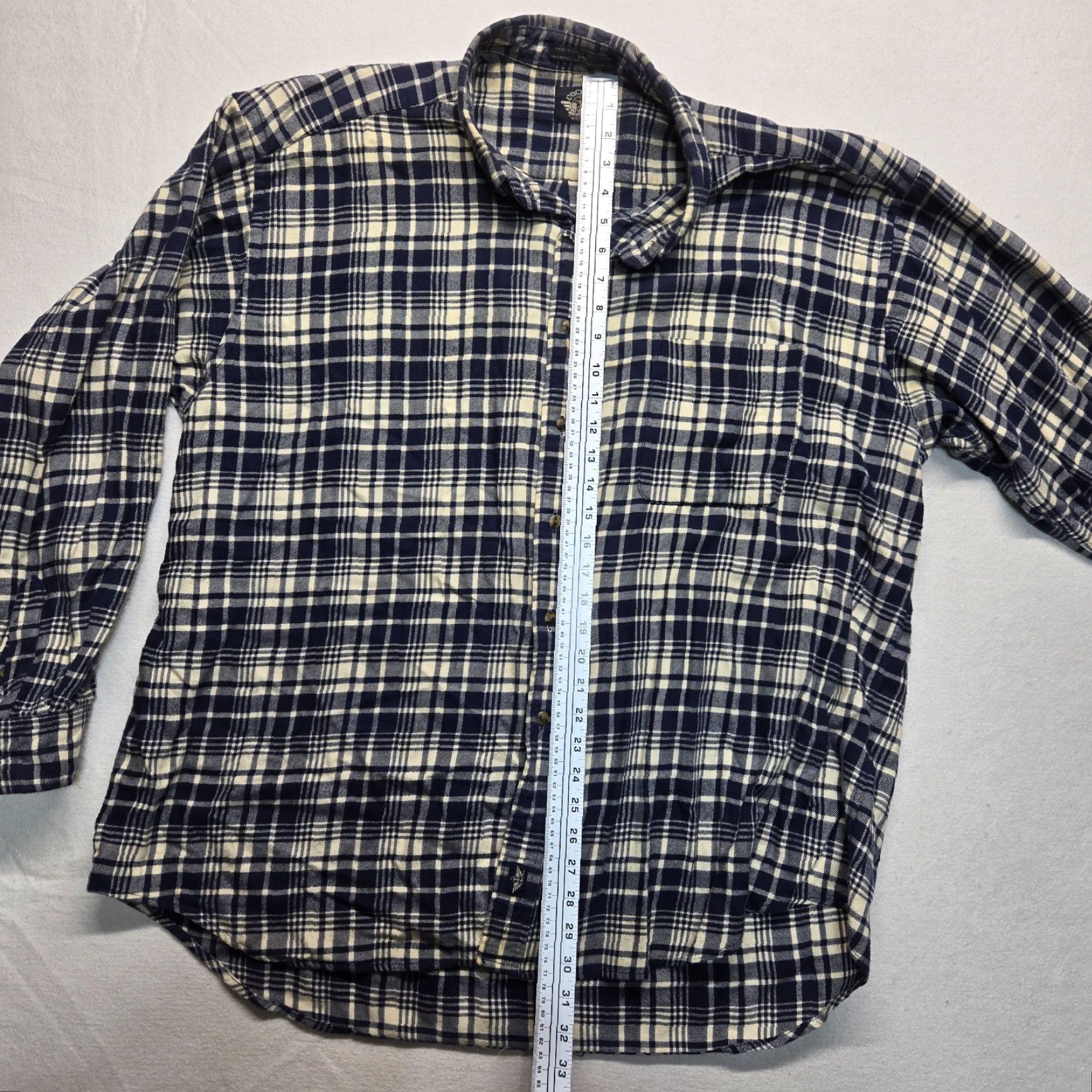Dockers VINTAGE DOCKERS Blue Plaid Flannel Button-Up Long Sleeve Shirt Adult 2XL Casual Mens Size US XXL / EU 58 / 5 - 6 Thumbnail