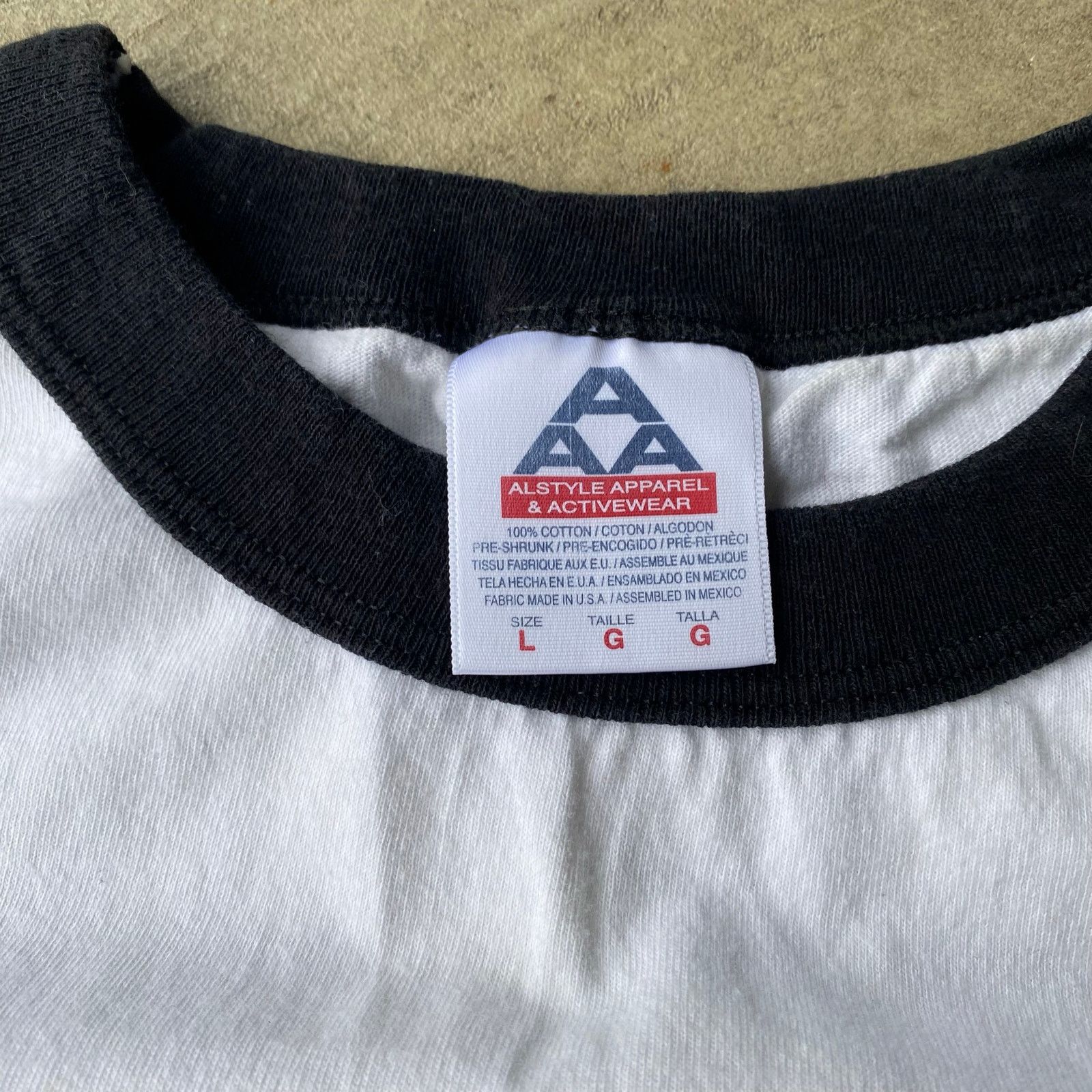 Vintage VINTAGE TASTY GREENS POPEYES SHIRT RINGER WHITE SHIRT LRG Size US L / EU 52-54 / 3 - 4 Thumbnail