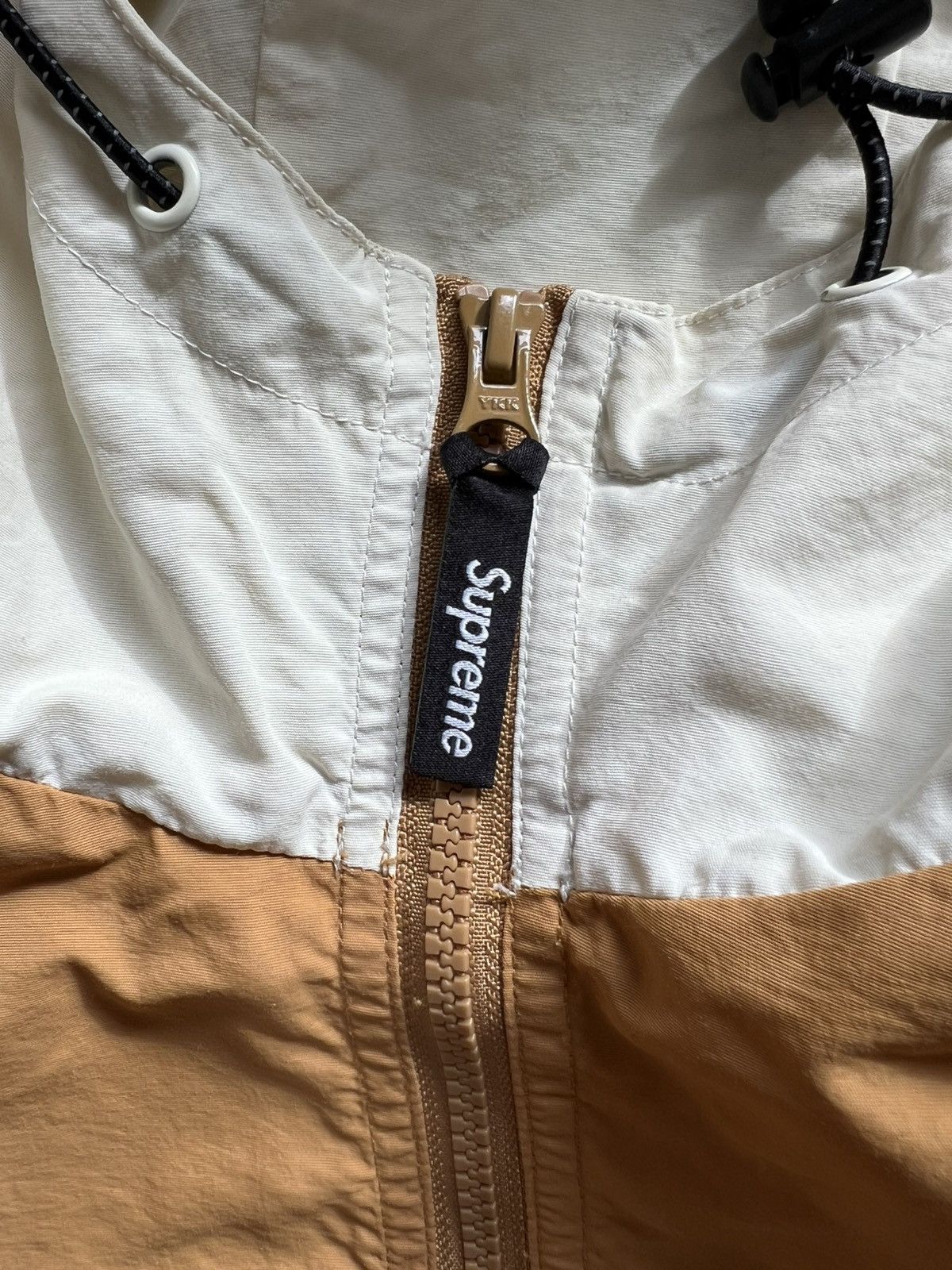 Supreme Supreme 2-Tone Zip Up Jacket - Gold Mustard / White - FW18 Size US M / EU 48-50 / 2 - 3 Thumbnail
