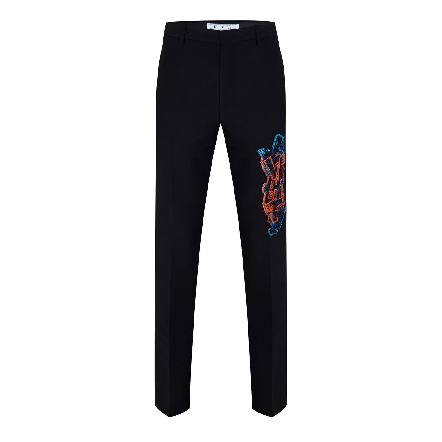 Off-White o1g2r1mq0226 Graf Slim Pants In Black Size US 36 / EU 52 - 1 Thumbnail