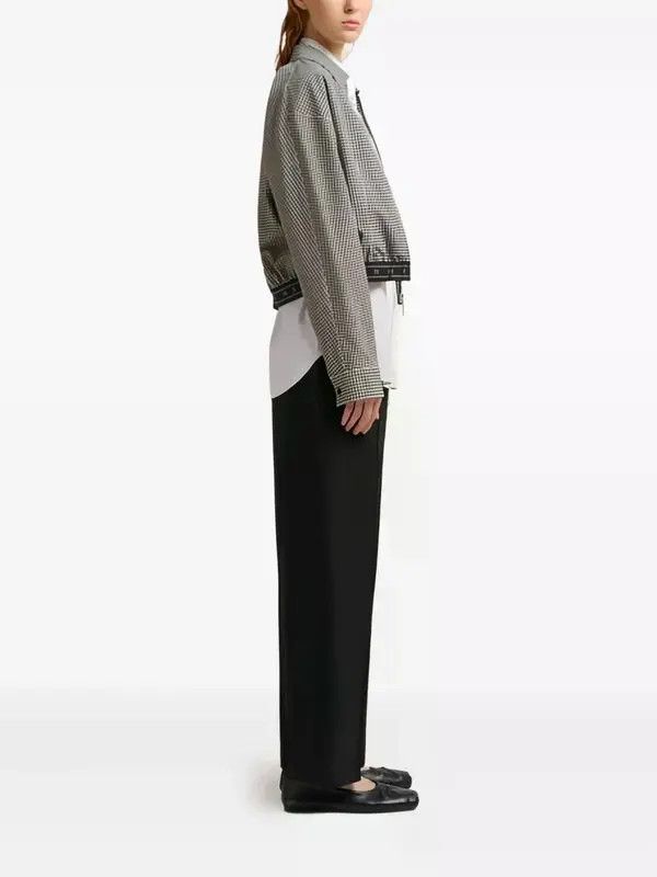 Marni o1w1db10326 Checked Zip-Up Jacket in Black Size L / US 10 / IT 46 - 3 Thumbnail