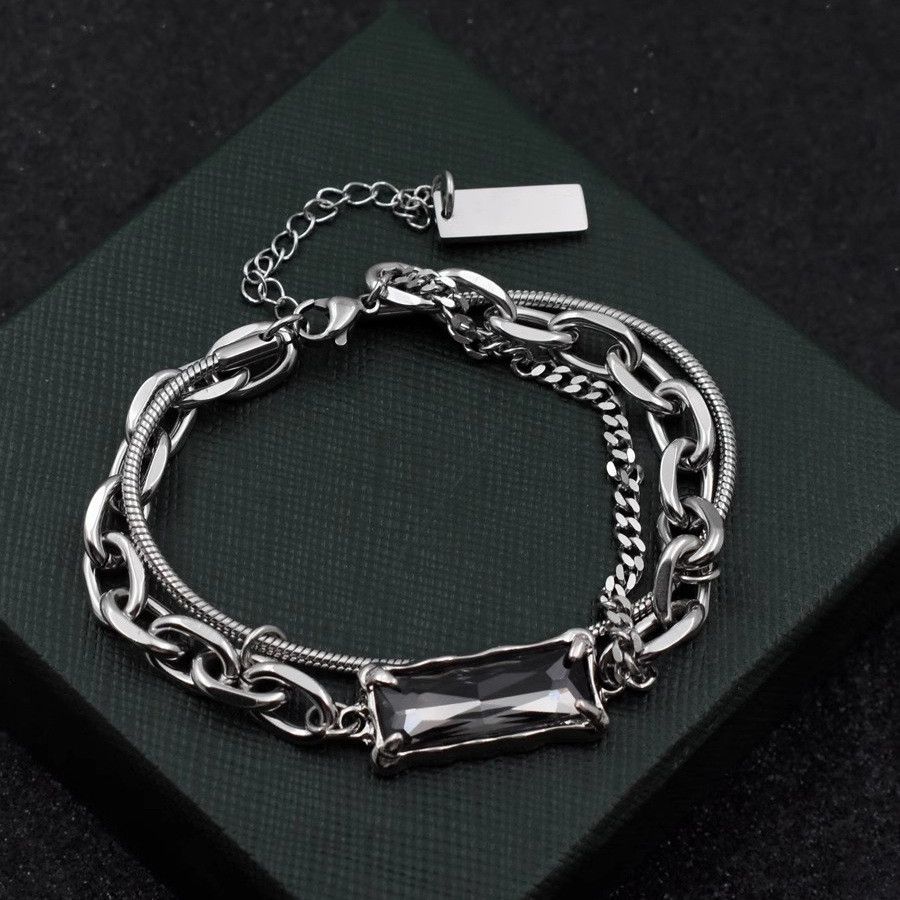 Jewelry Punk Bracelet Y2K Punk Chain Gotch Bracelets Chains Size ONE SIZE - 3 Thumbnail