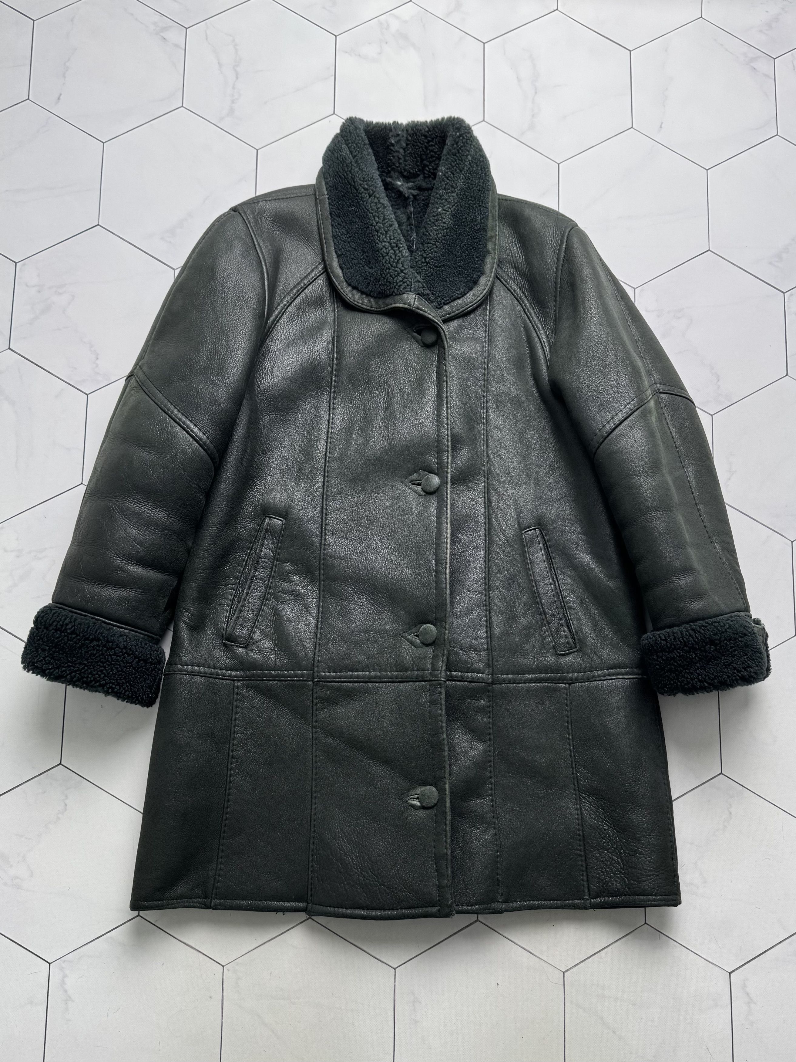 Vintage Vintage Real Sheepskin Coat (B250)D15E2 Size XL / US 12-14 / IT 48-50 - 5 Thumbnail