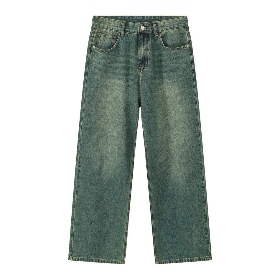 Japanese Brand Retro loose straight leg wide leg jeans Size US 30 / EU 46 - 4 Thumbnail