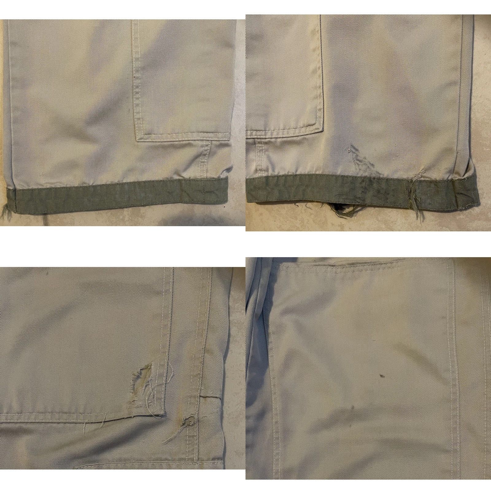 JNCO VINTAGE Dockers Jeans Baggy Distressed Wide-Leg 34 Beige 80s 90s Grunge Punk Skate Rave Hip Hop Metal Retro Rock Classic Men Jeans Size US 34 / EU 50 - 9 Thumbnail