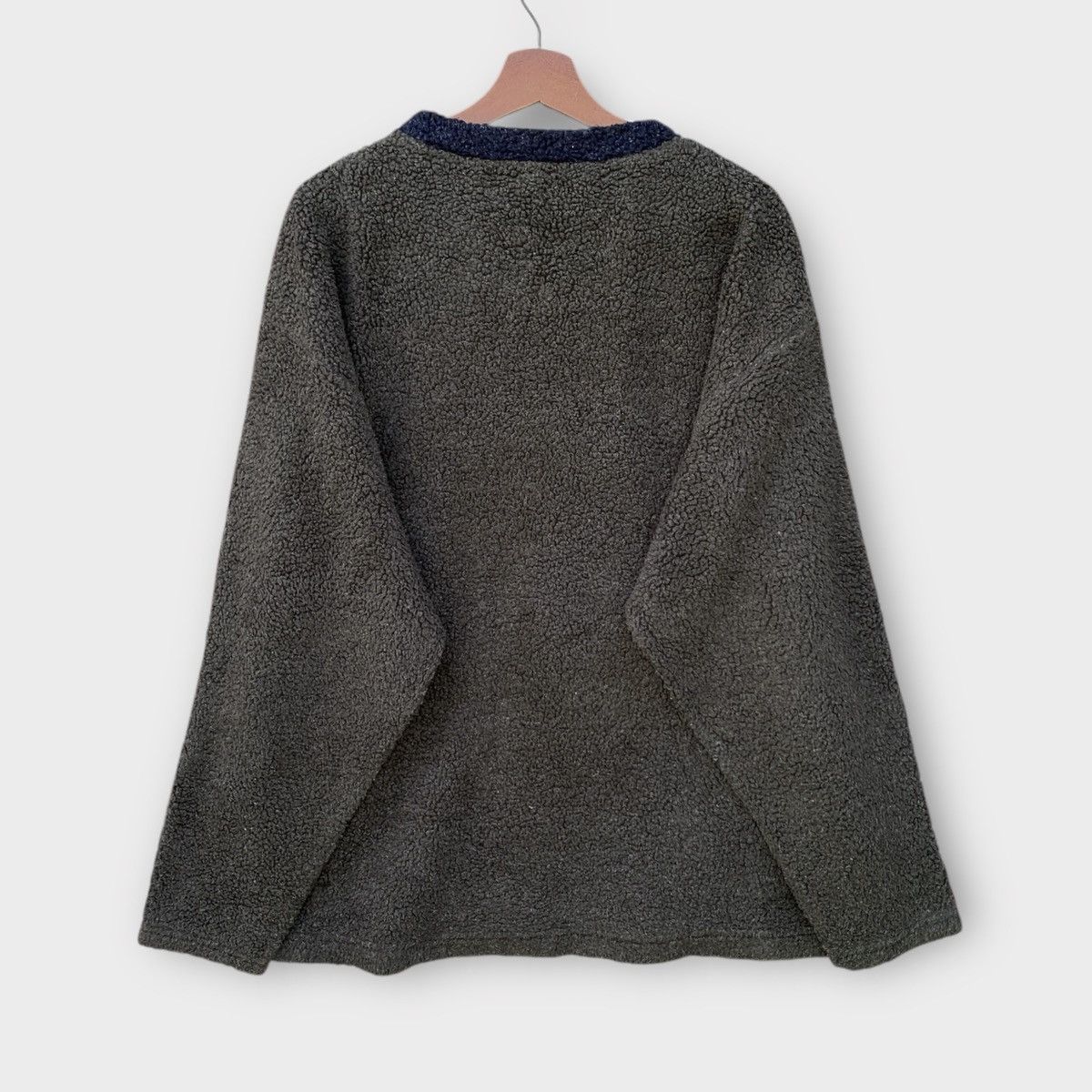 Nautica VINTAGE 90s NAUTICA VNECK FLEECE SHERPA Size US L / EU 52-54 / 3 - 2 Thumbnail