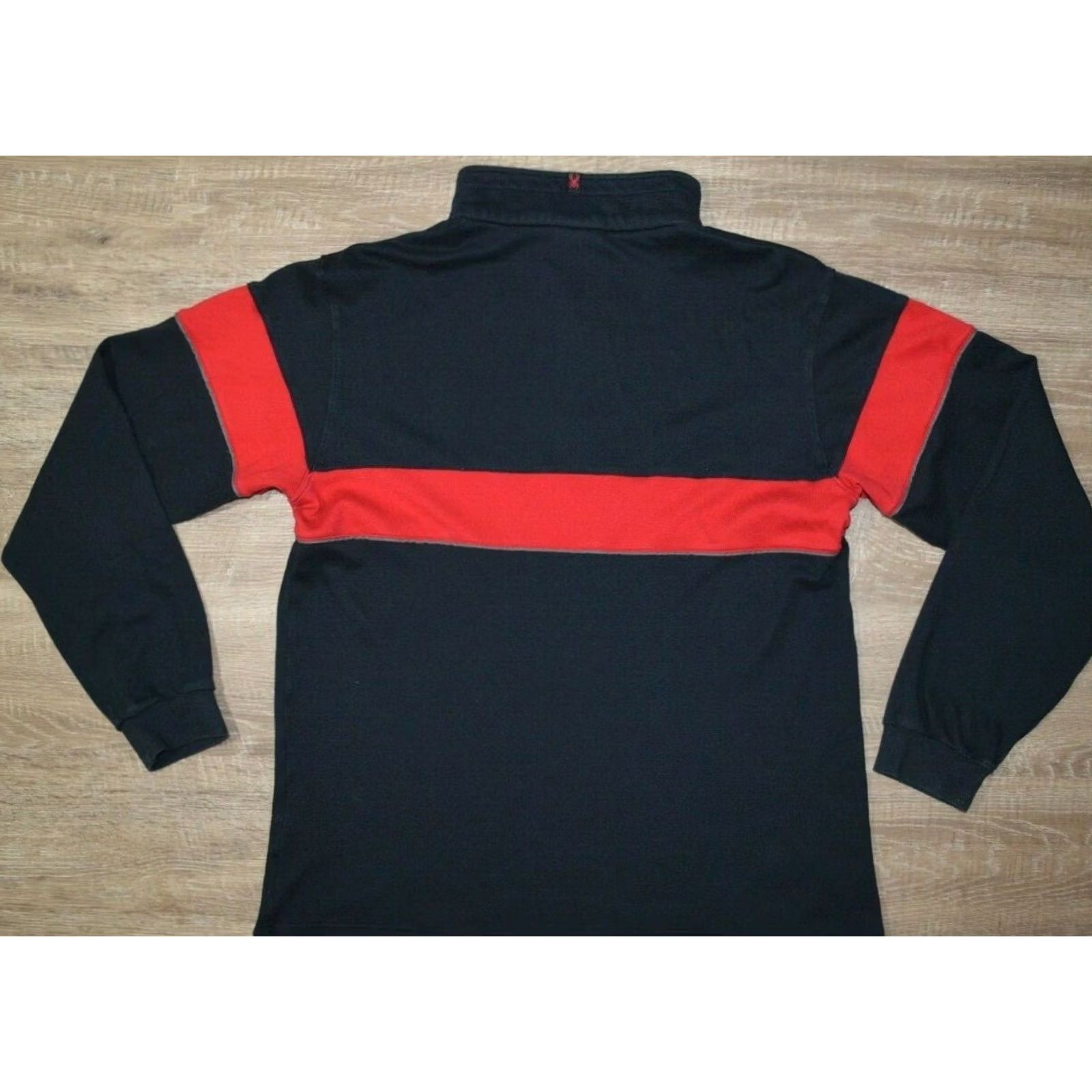 Spyder Spyder Pullover Mens Size L Black Solid Activewear Long Sleeve 1/4 Zip Mock Neck Size US L / EU 52-54 / 3 - 2 Thumbnail