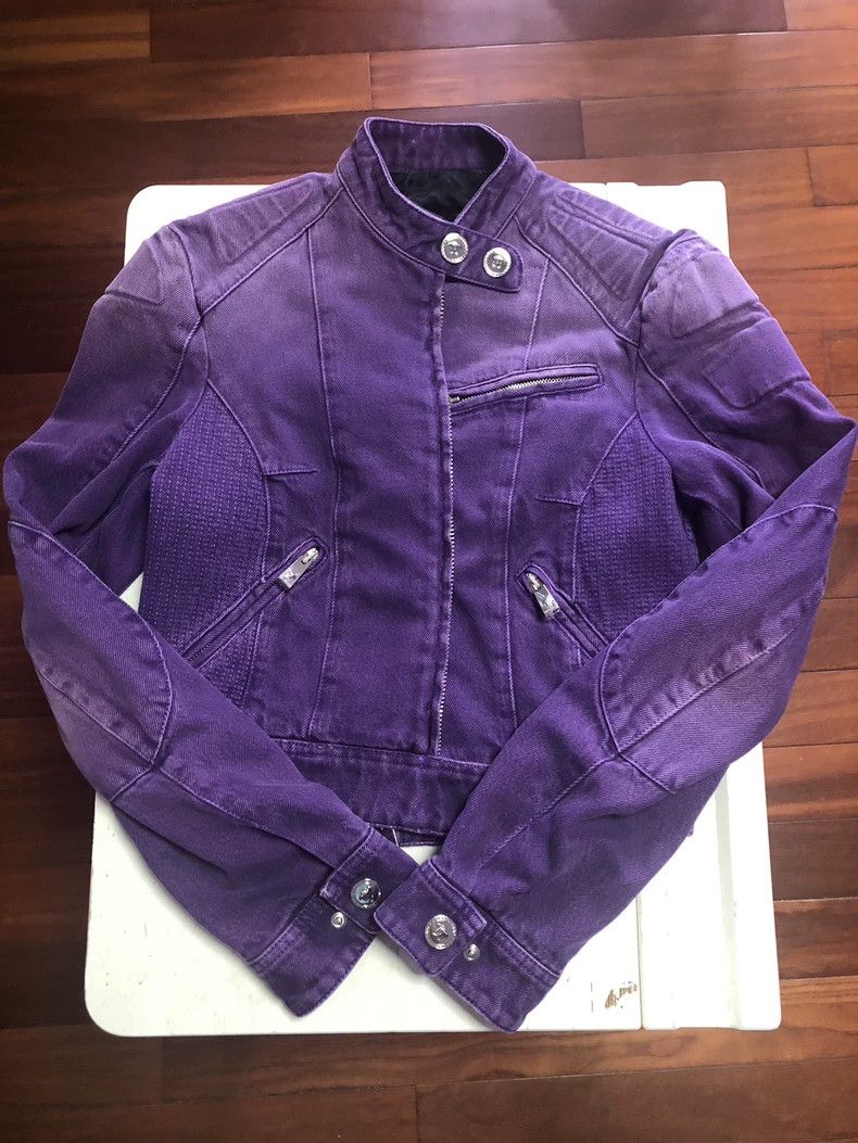 Versace Versace Purple denim jacket Size M / US 6-8 / IT 42-44 - 4 Thumbnail