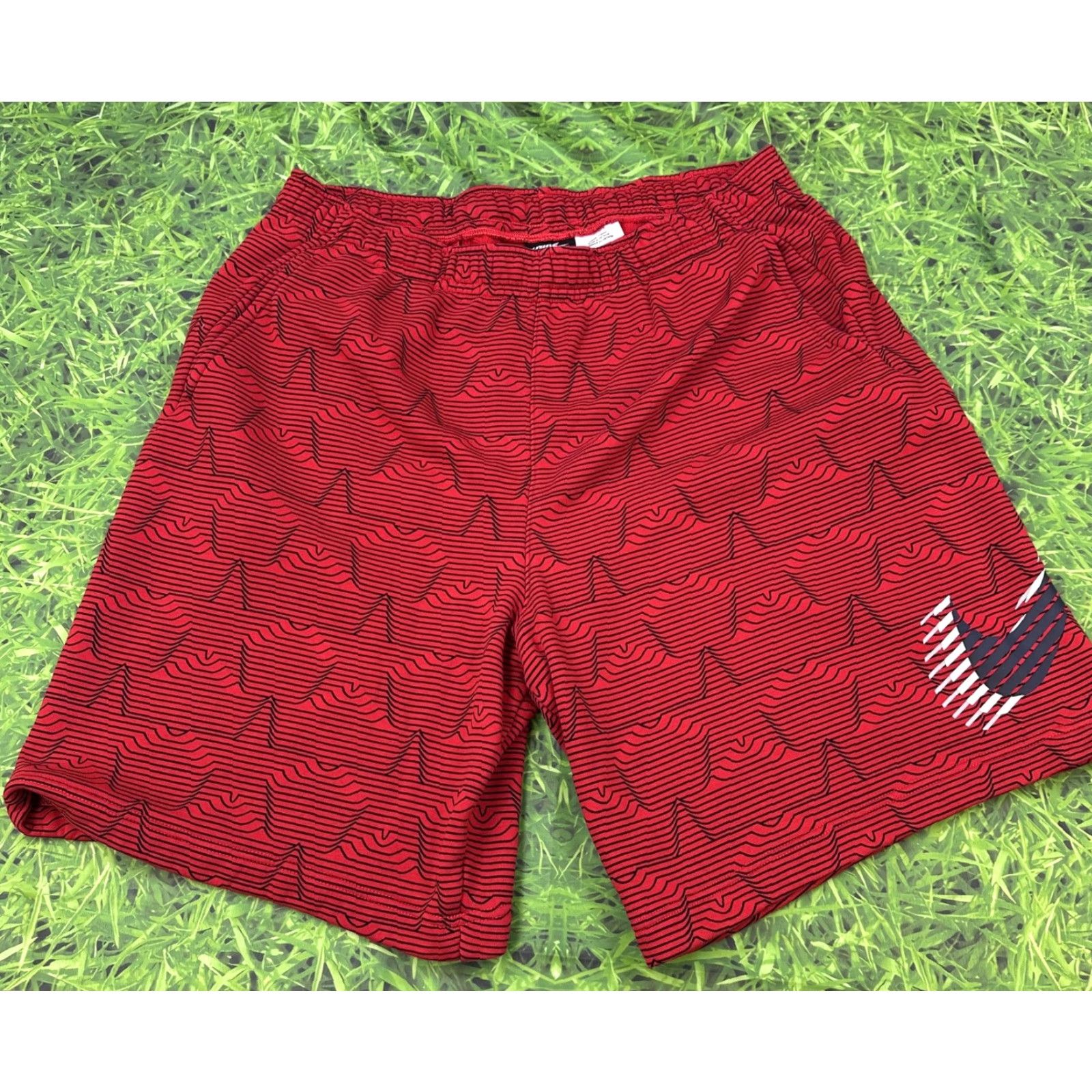 Nike Nike USA Basketball Mens 2XL Red White Blue Star Pattern Shorts Swoosh Sports Size US 39 - 2 Thumbnail