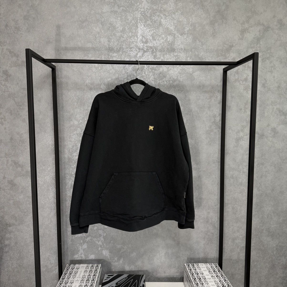Palm Angels PALM ANGELS BLACK BURNING HOODIE Size US S / EU 44-46 / 1 - 2 Thumbnail