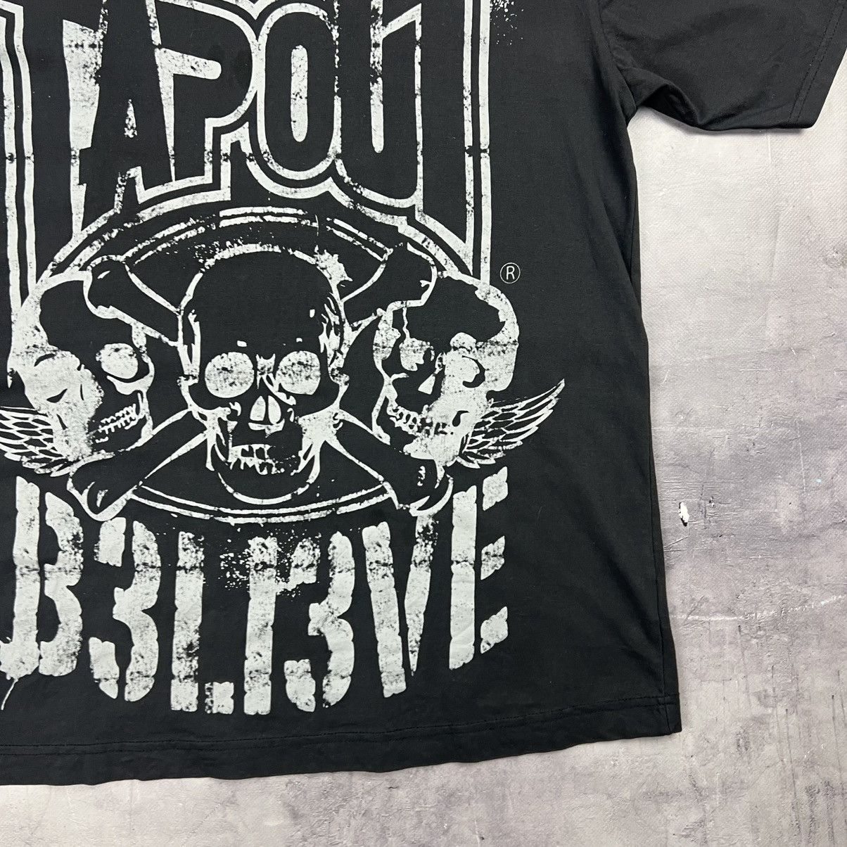 Vintage Rare! Tapout Believe Vintage Big Logo Tee Skull 00s Size US XL / EU 56 / 4 - 10 Thumbnail