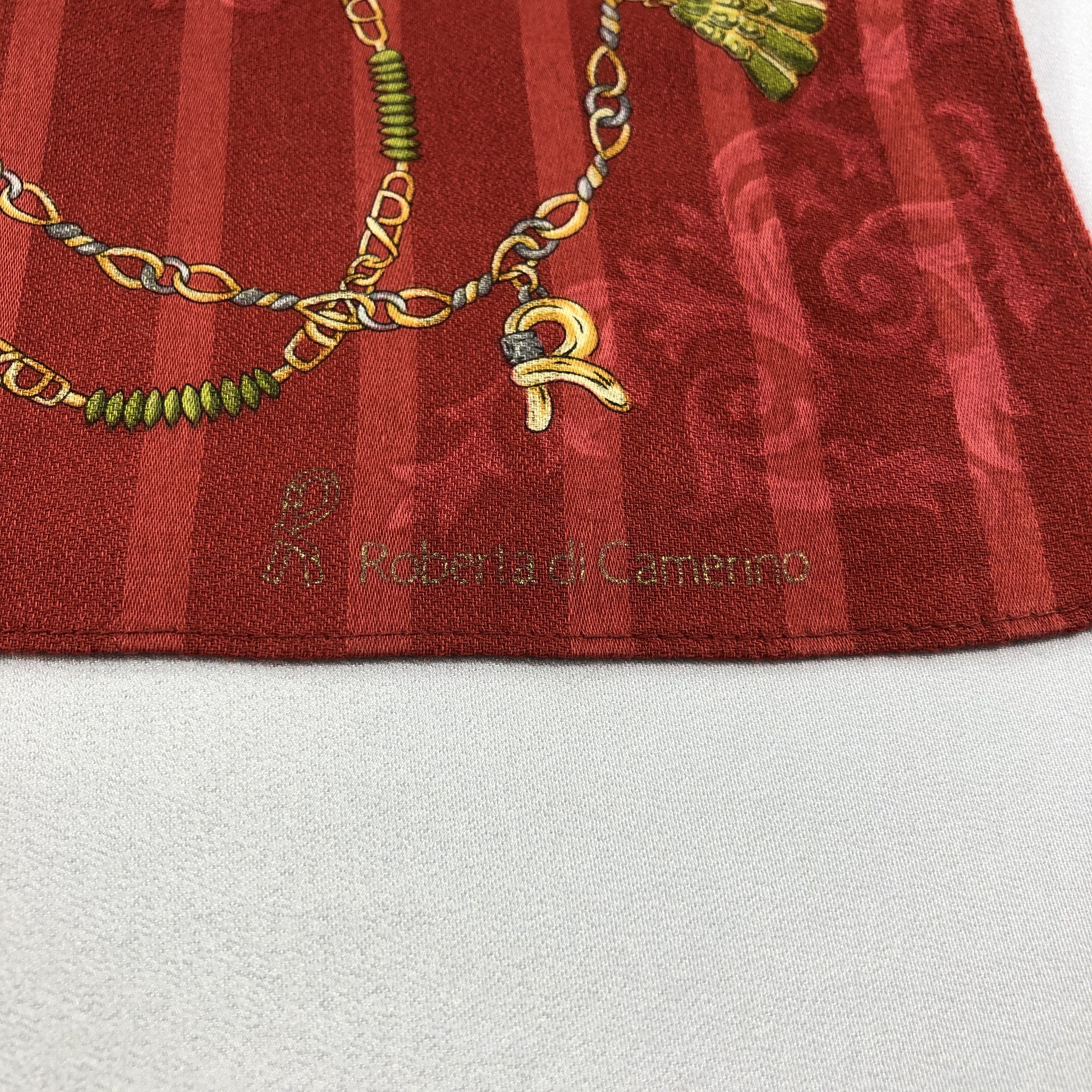 Roberta di Camerino × Vintage Roberta di Camerino Handkerchief Neckerchief Bandana H2164 Size ONE SIZE - 4 Thumbnail