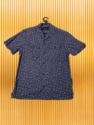 Allsaints × Vintage AllSaints Short Sleeve Abstract Print Button Up Down Shirt Size US M / EU 48-50 / 2 - 1 Thumbnail