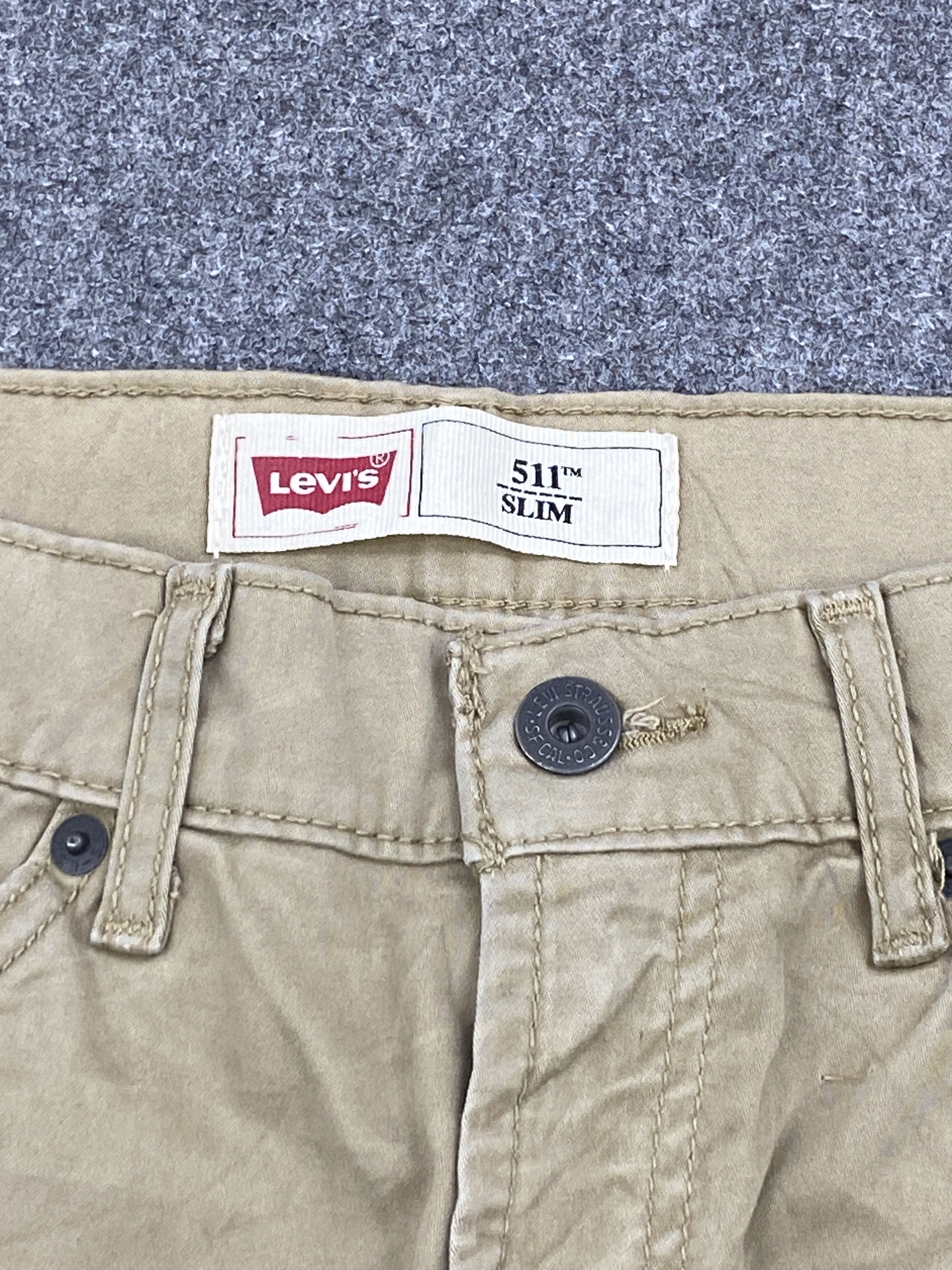 Levi's Vintage Levis 511 White Tab Khaki Jeans DP2602 Size US 29 - 7 Thumbnail