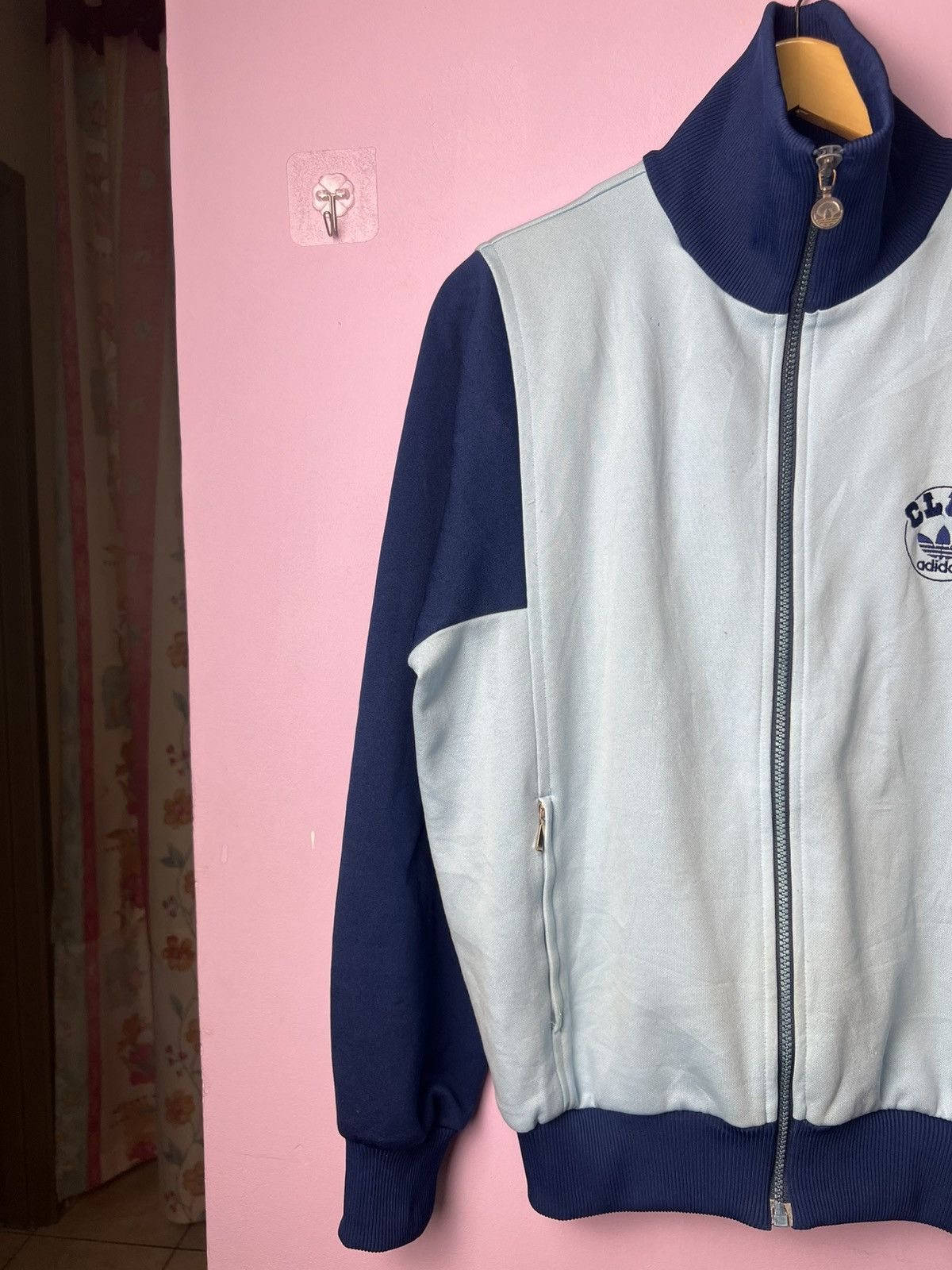 Adidas 🔥Vintage Two Tone Adidas Club Zipper Jackets Size US M / EU 48-50 / 2 - 4 Thumbnail