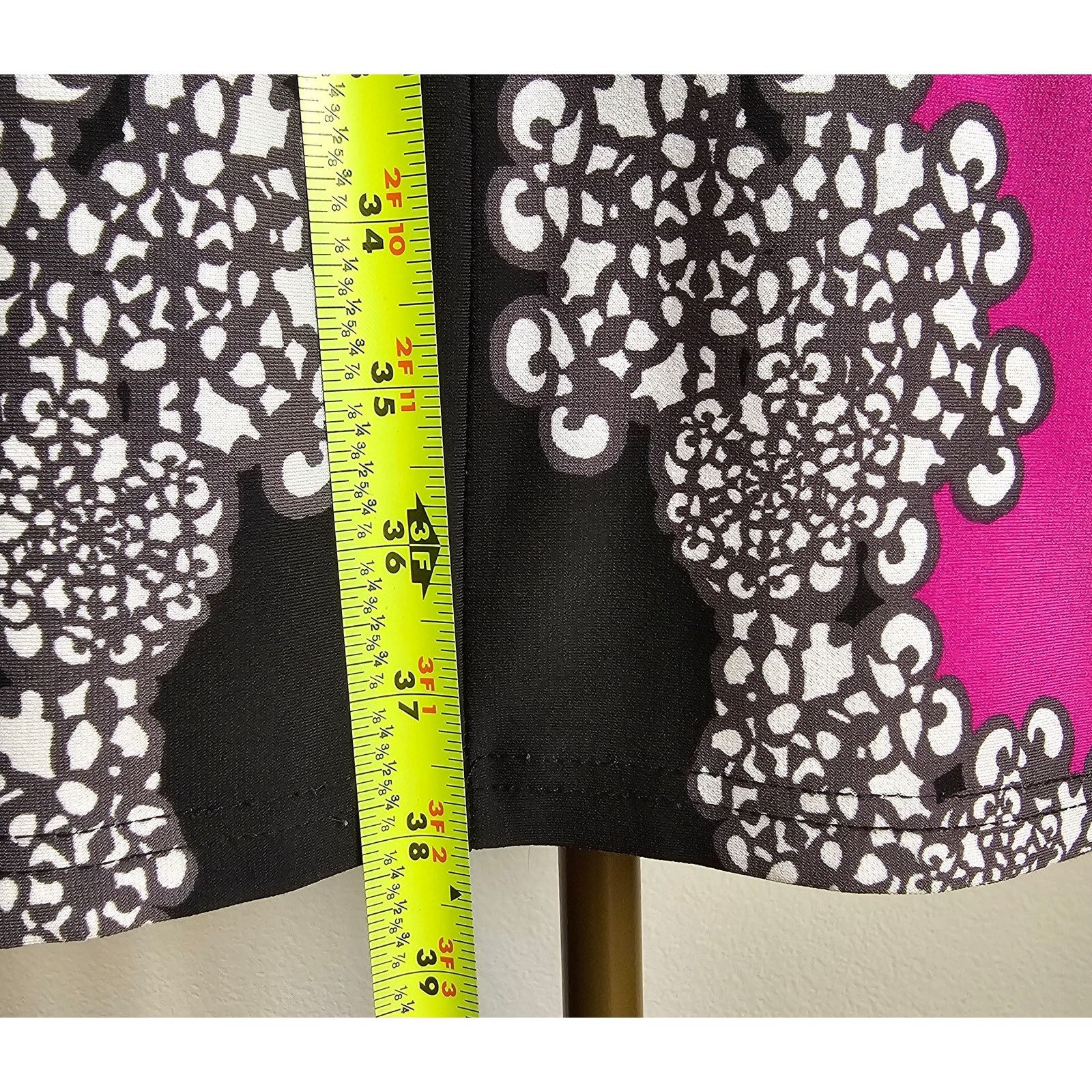 Joseph Ribkoff Joseph Ribkoff Black and Purple Floral Shift Midi Dress 10 Size L / US 10 / IT 46 - 5 Thumbnail