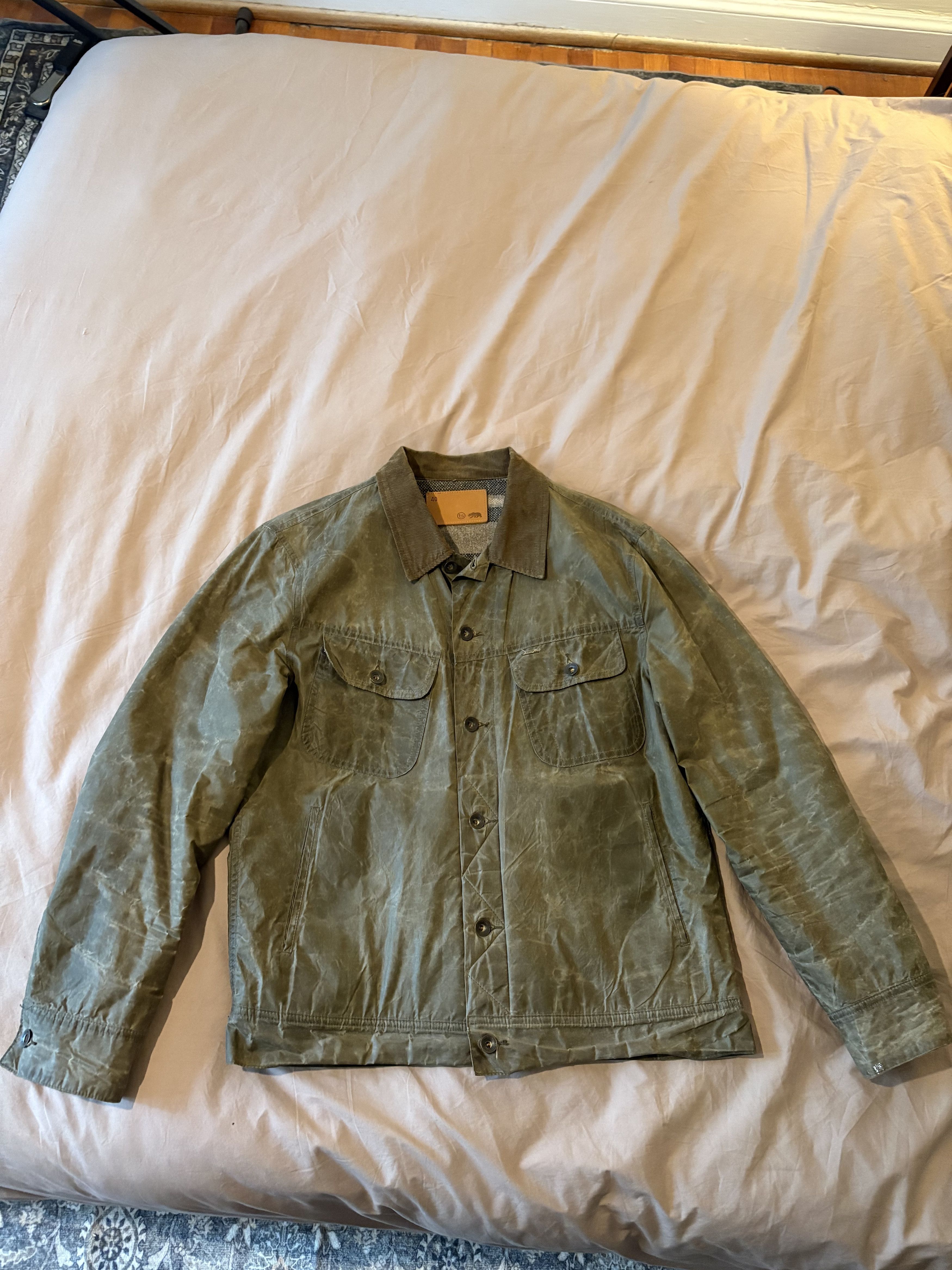 Taylor Stitch Blanket-Lined Waxed Canvas Trucker Size US M / EU 48-50 / 2 - 1 Thumbnail