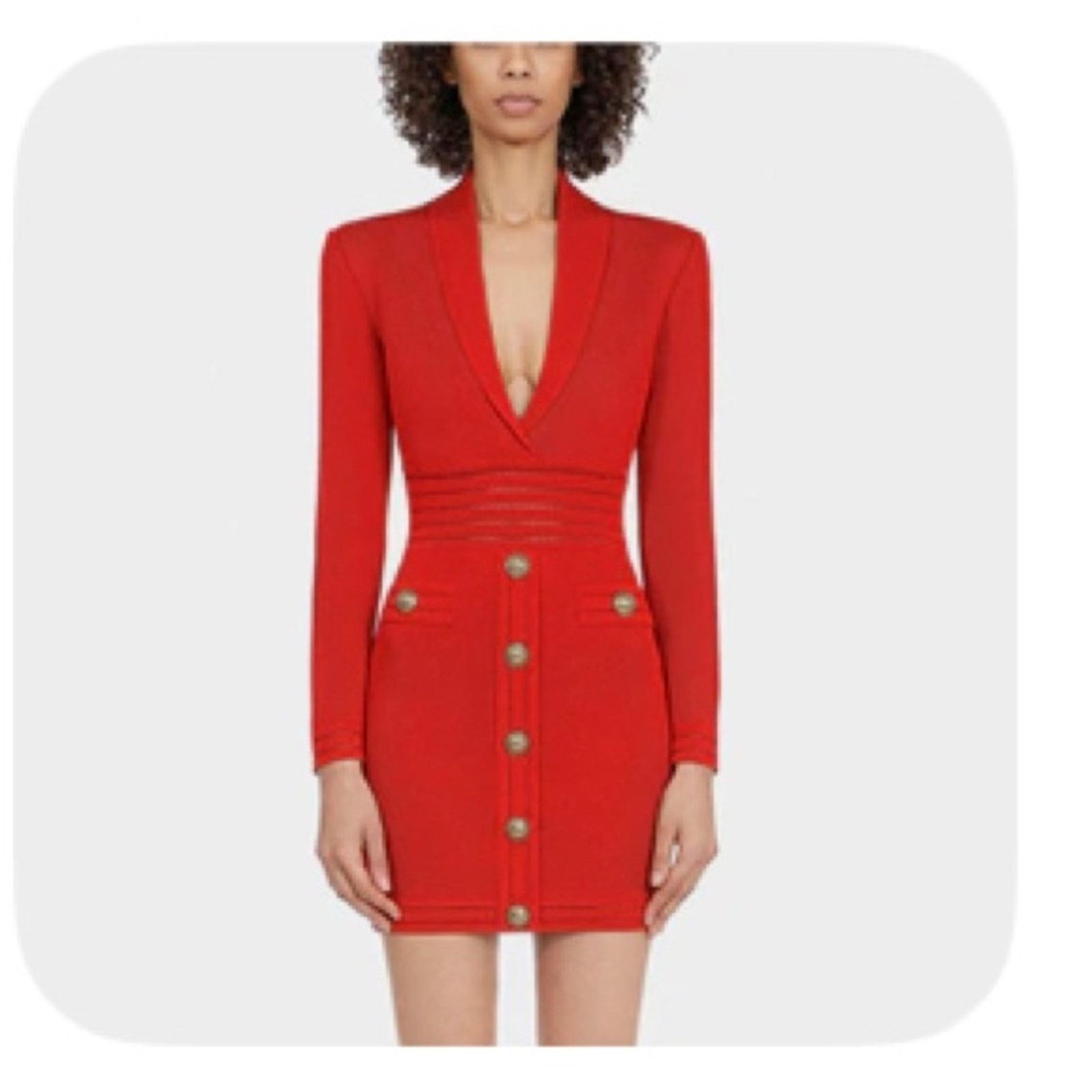 Other Chic Red Long Sleeve Dress size XS Size XS / US 0-2 / IT 36-38 - 1 Thumbnail