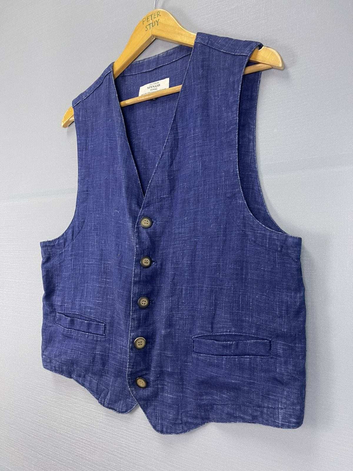 Indigo Vintage Spinash Homme Indigo Vest Size US M / EU 48-50 / 2 - 3 Thumbnail