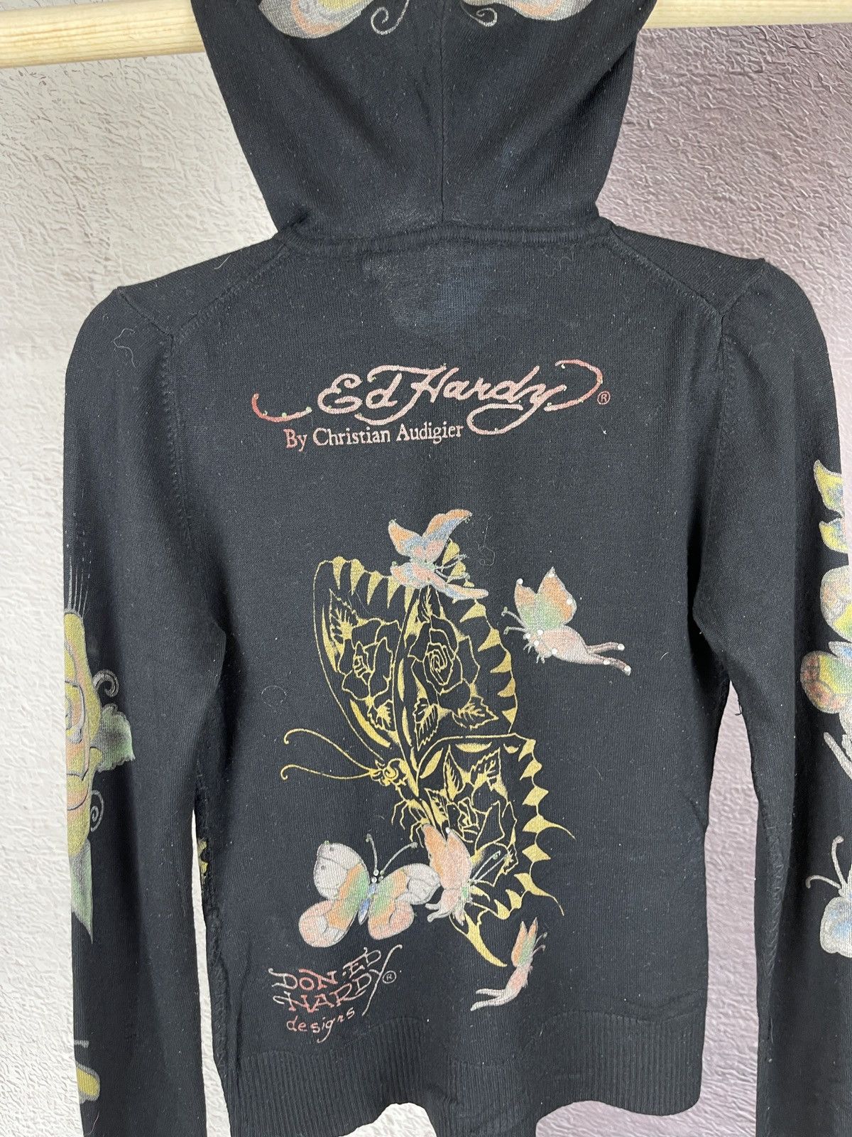 Christian Audigier Ed Hardy by Christian Audigier Butterfly print hoodie Size S / US 4 / IT 40 - 14 Thumbnail