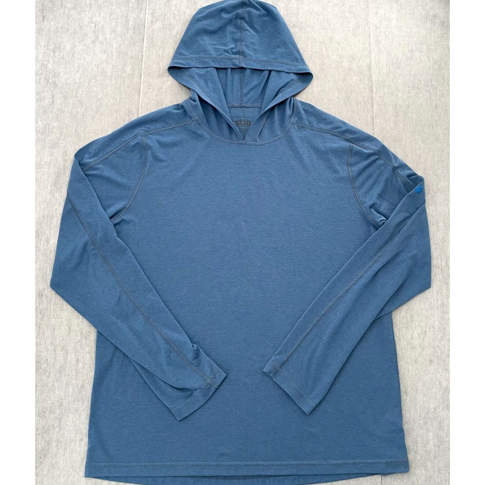 Vintage Stio Hoodie Adult XL Blue Sweatshirt Pullover Lightweight Long Sleeve Mens Size US XL / EU 56 / 4 - 2 Thumbnail