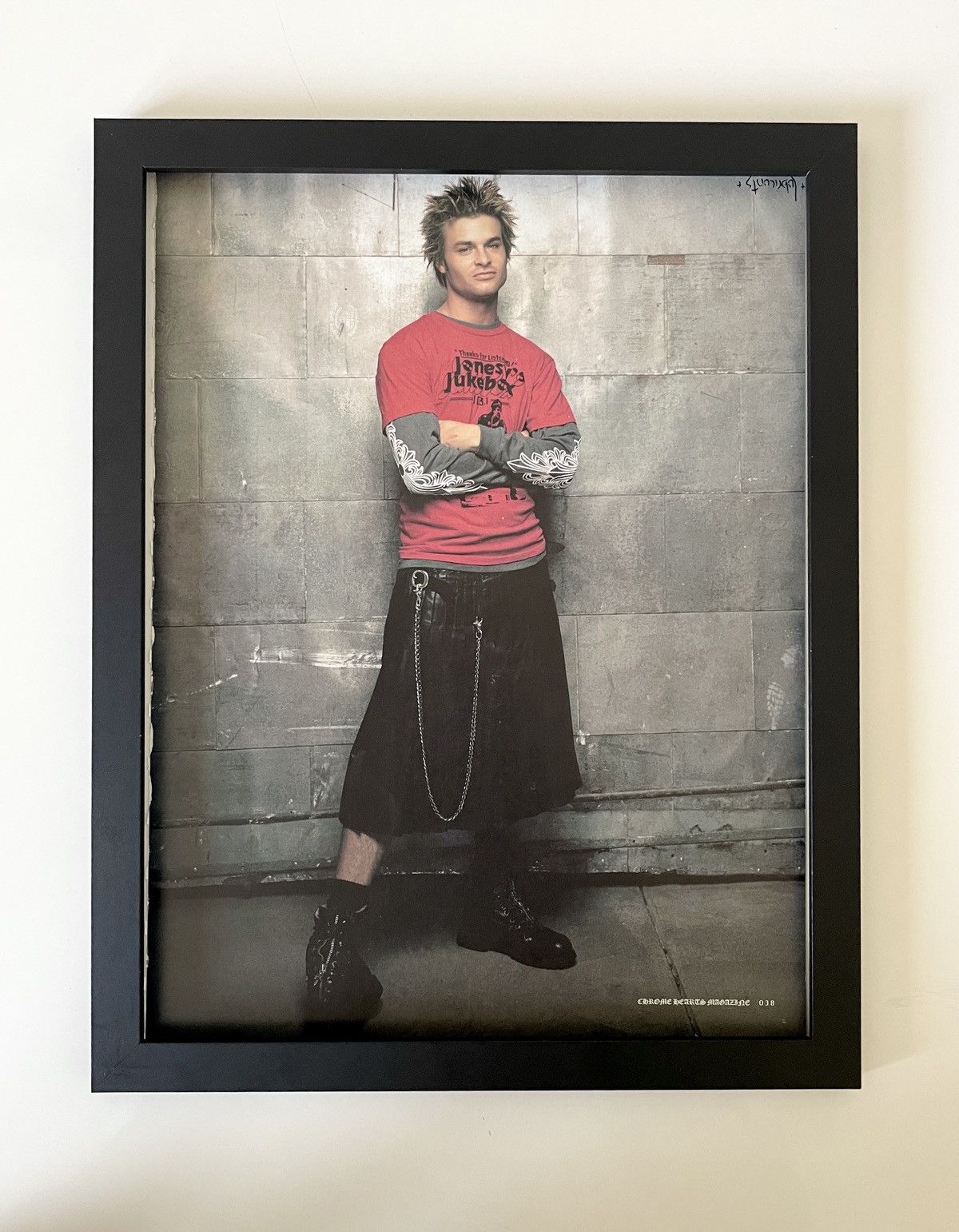 Chrome Hearts × Vintage Chrome Hearts Poster framed 9x11 Size ONE SIZE - 1 Thumbnail