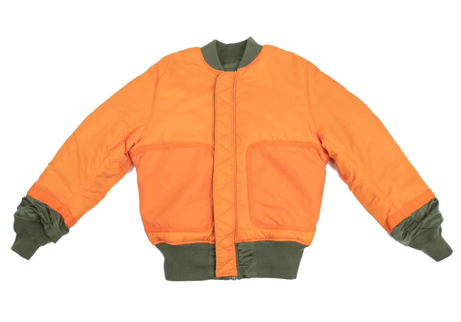 Junya Watanabe Reversible MA-1 er Jacket in Khaki Orange, XS Size US XS / EU 42 / 0 - 13 Thumbnail