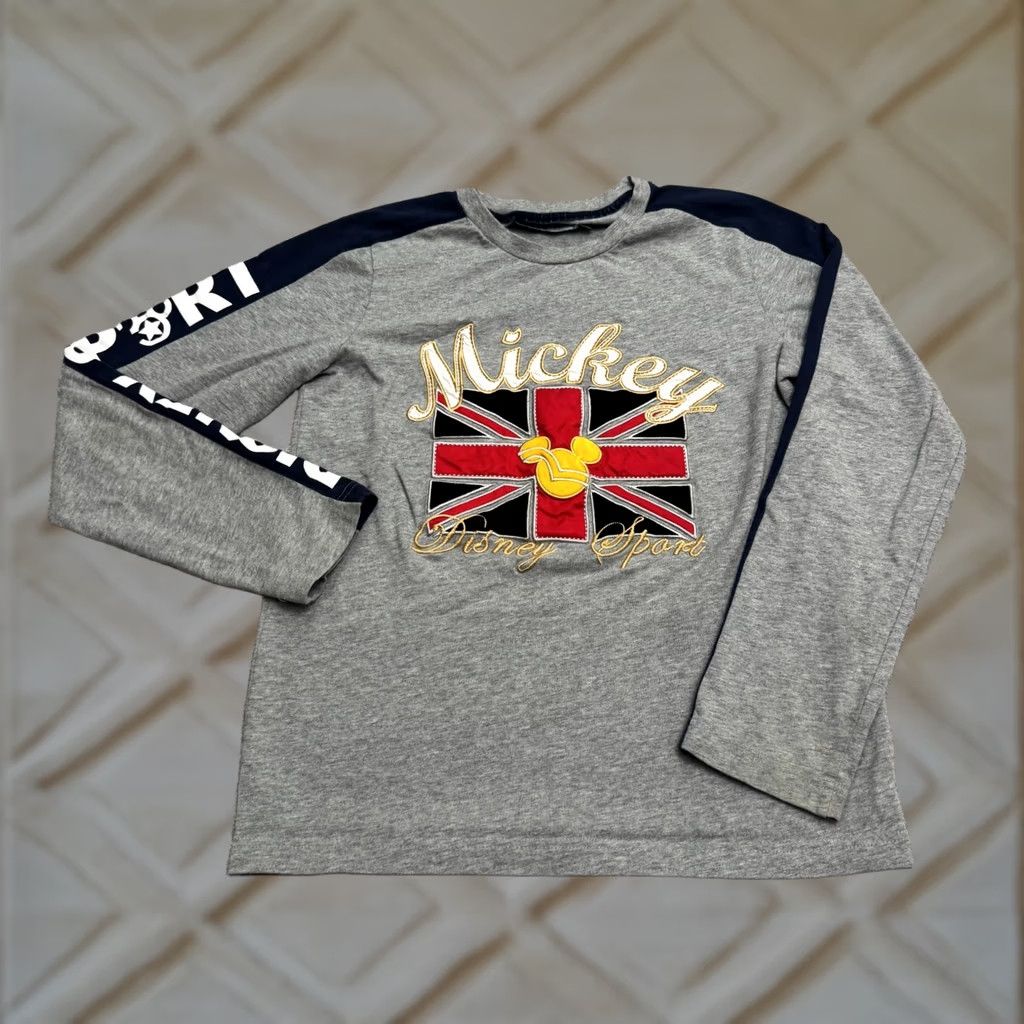 Disney Disney Mickey Mouse Union Jack UK Flag Embroidered T-Shirt Womens M Tee Size M / US 6-8 / IT 42-44 - 1 Thumbnail