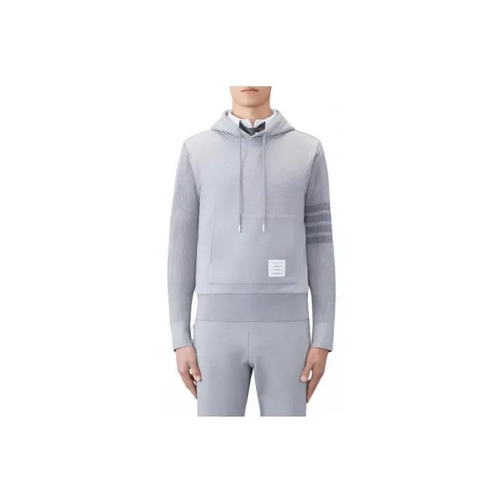 Other Thom Browne Gray Hooded Sweatshirt for Men -2507 Size US M / EU 48-50 / 2 - 7 Thumbnail