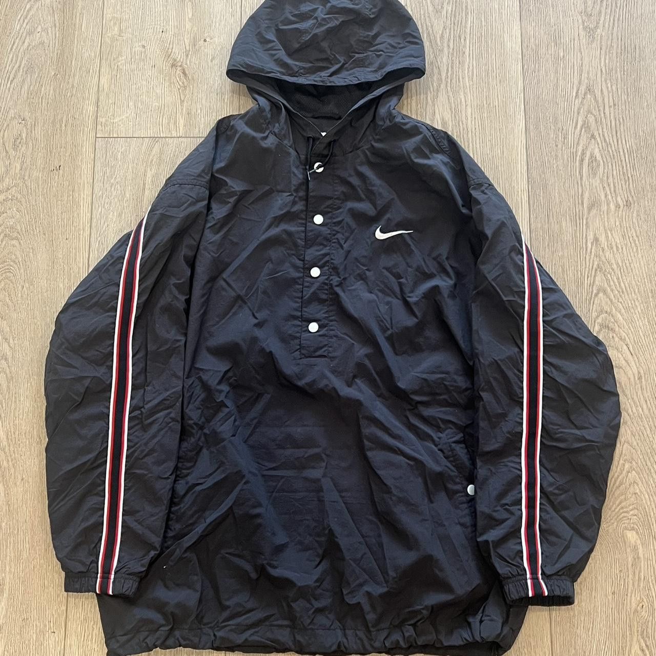 Nike × Vintage Vintage 90s Nike 1/2 Half Button Pullover Windbreaker Jacket Size US XL / EU 56 / 4 - 1 Thumbnail