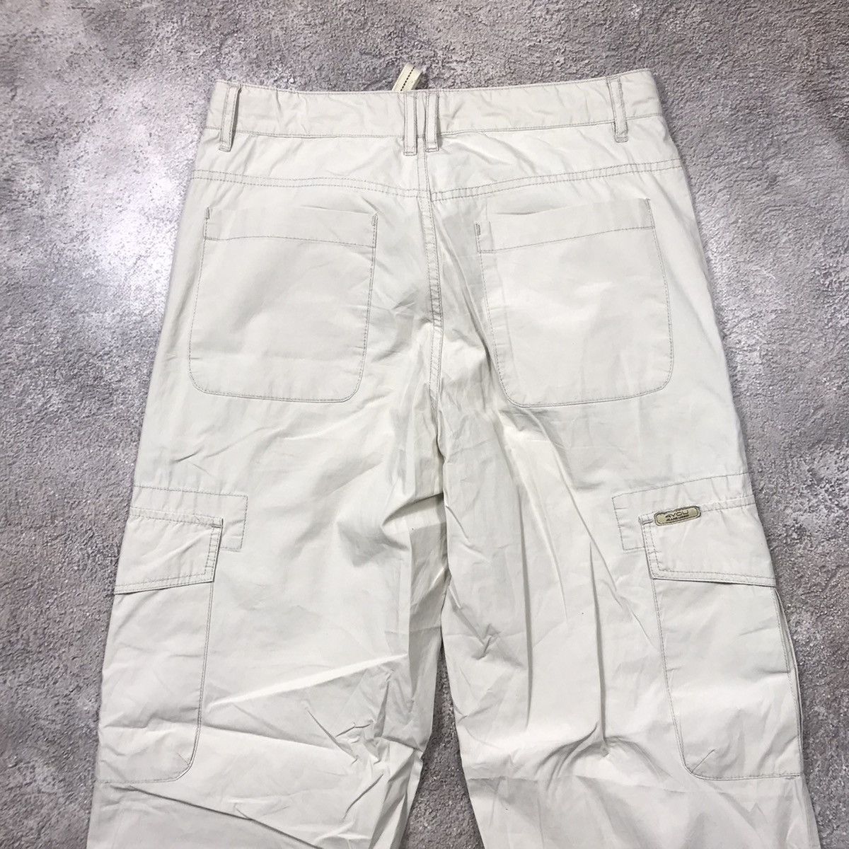 Vintage Vintage Y2K Baggy Cargo Pants Skater Streetwear Cream 30 Size US 30 / EU 46 - 6 Thumbnail