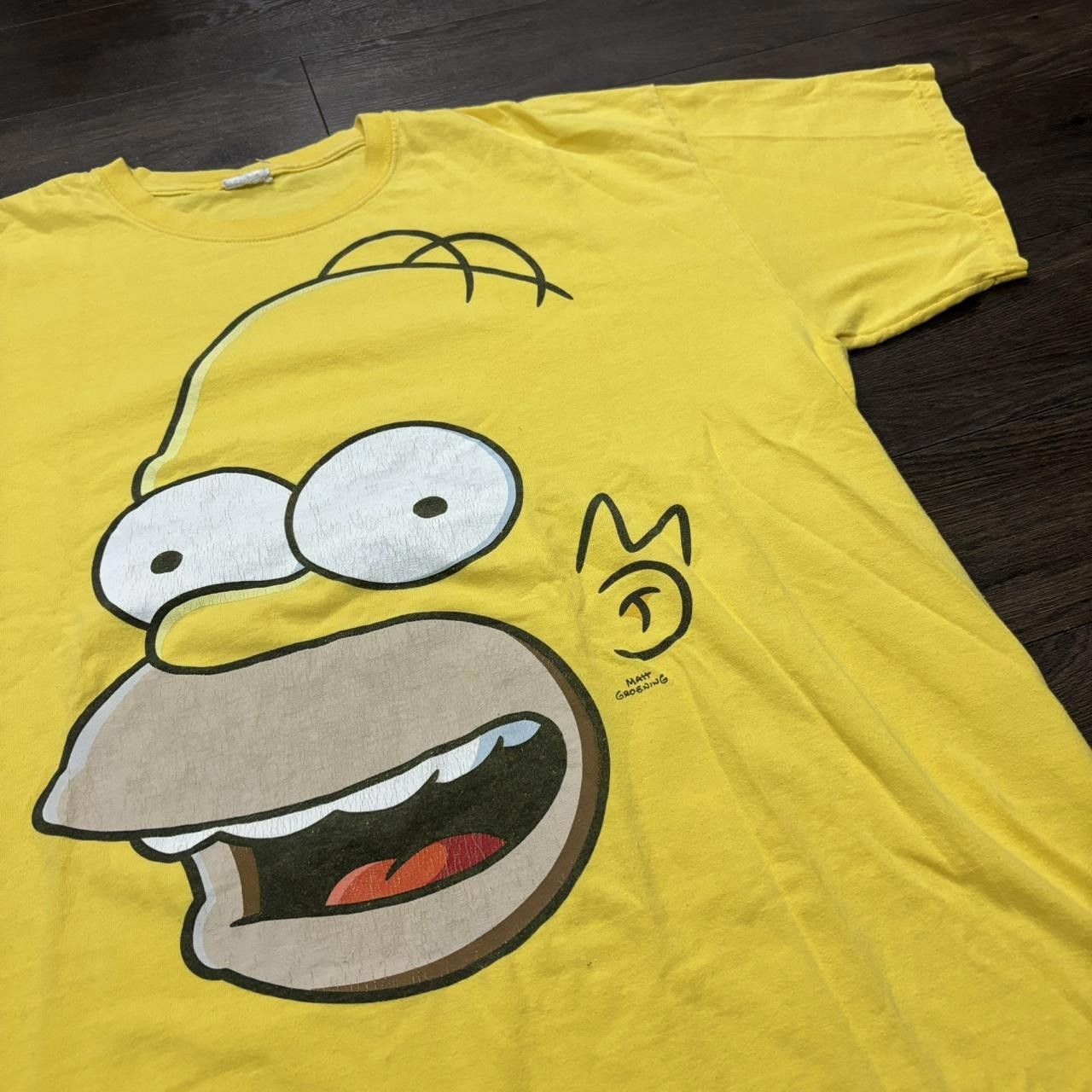 Designer Vintage The Simpsons Homer Simpson Big Face T Shirt 00s XL Size US XL / EU 56 / 4 - 1 Thumbnail