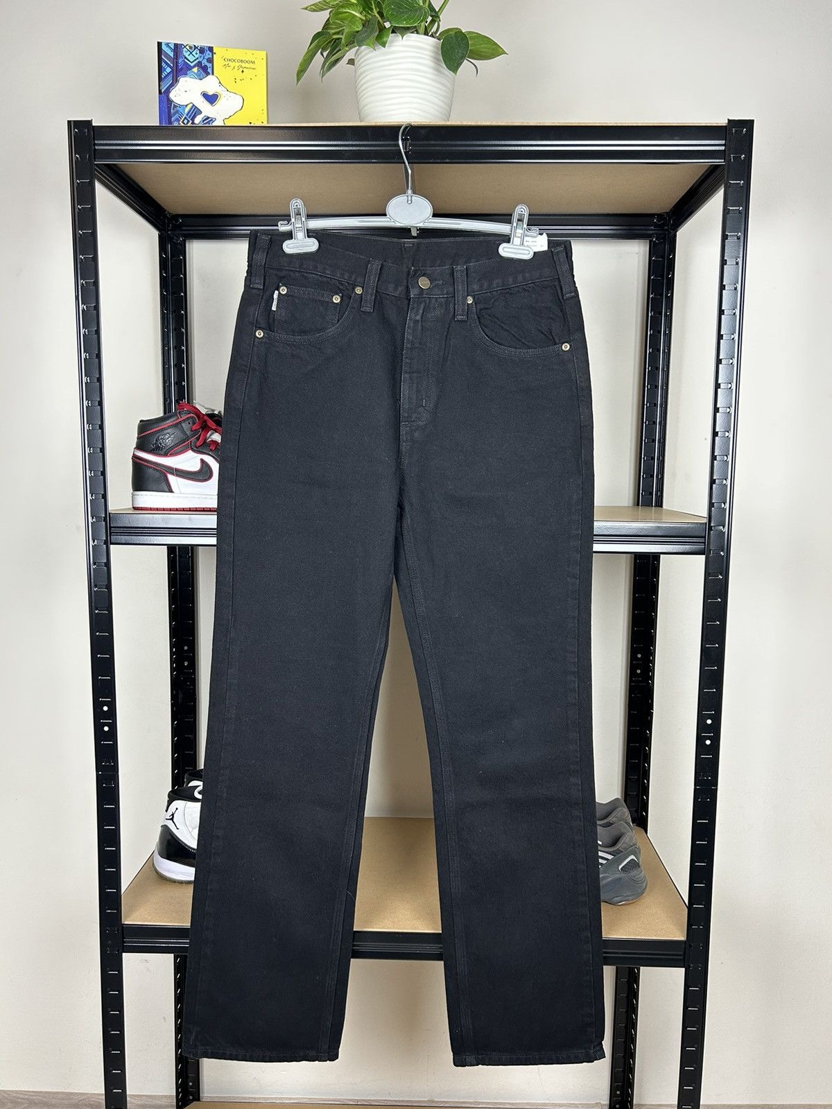 Carhartt × Vintage Vintage 1990s Carhartt Black Essential Carpenter Pants Size US 32 / EU 48 - 4 Thumbnail
