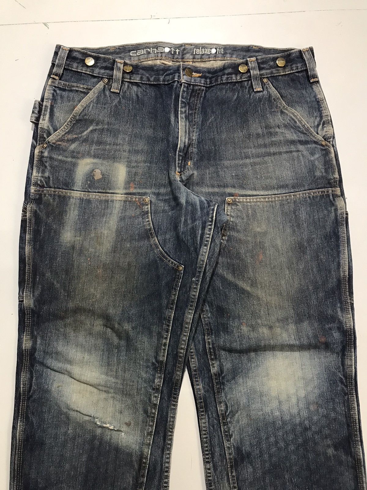 Carhartt Vintage Carhartt repaired double knee workwear denim Size US 38 / EU 54 - 5 Thumbnail