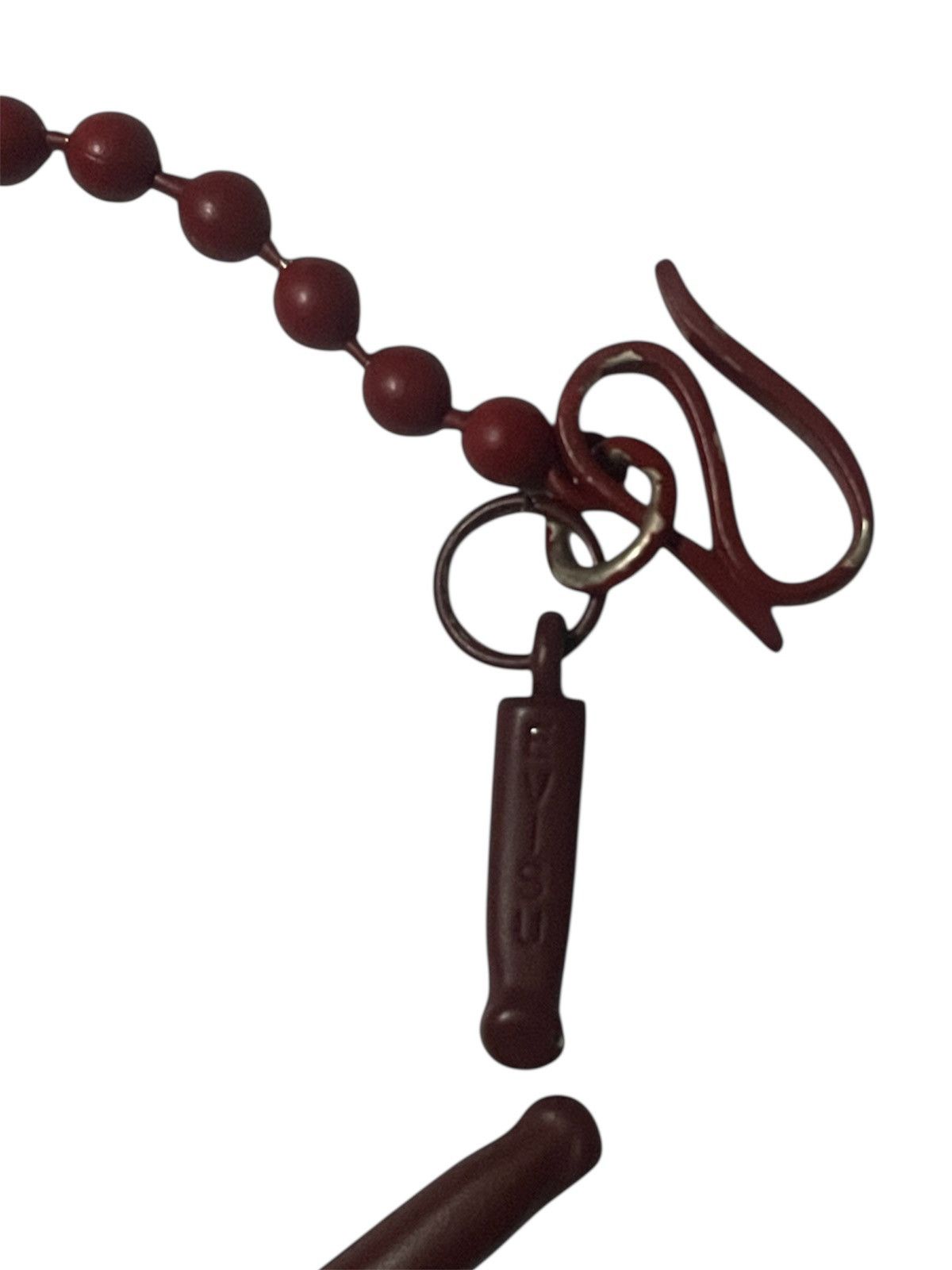 Evisu Evisu Red Beaded Accessory Necklace Or Decorative Bag Chain Size ONE SIZE - 5 Thumbnail