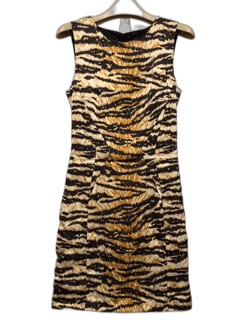 Dolce & Gabbana D&G Tiger Stripe Silk Dress Size 40 Size US 40 / EU 56 - 1 Thumbnail