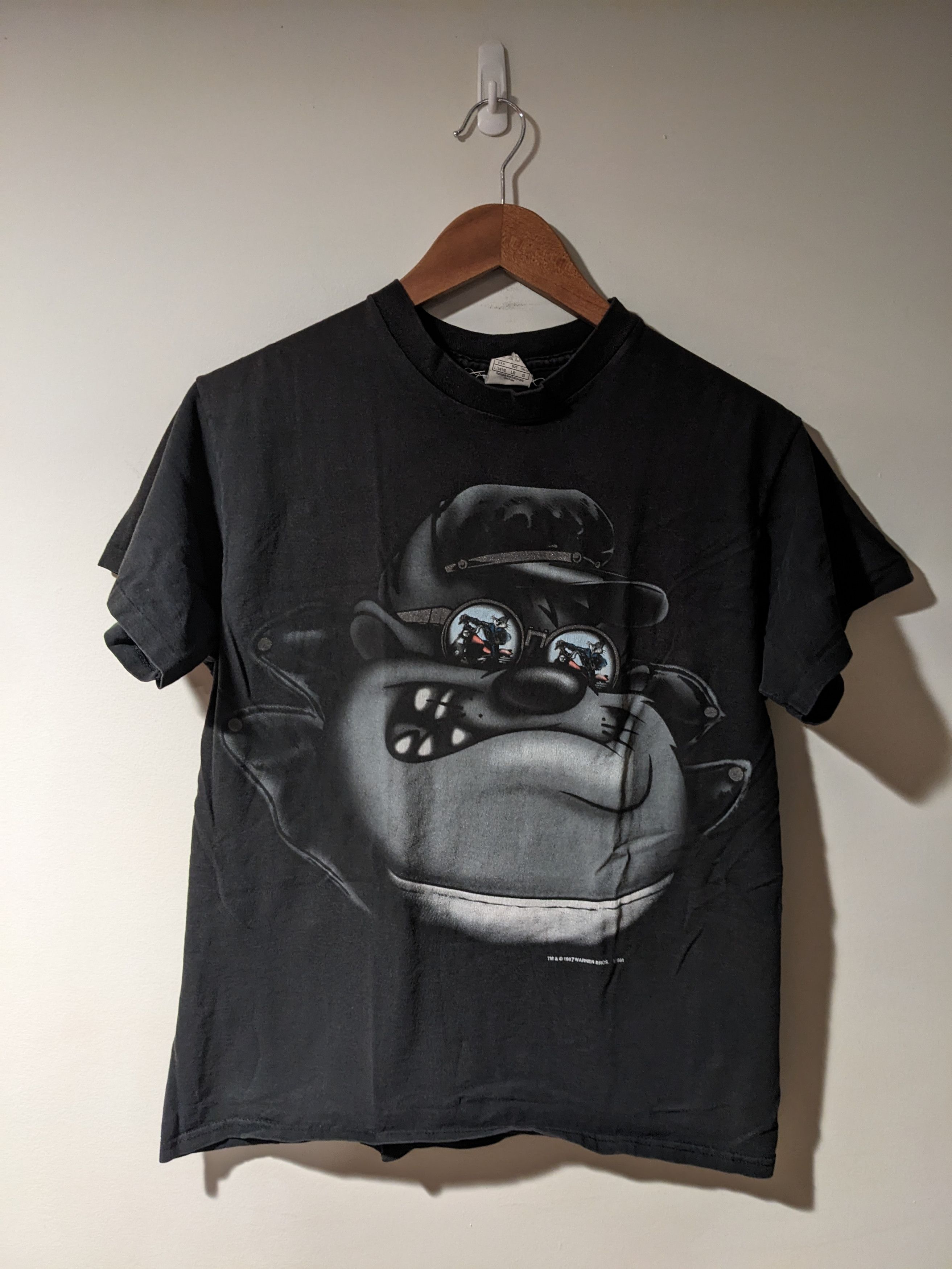 Vintage 1997 Looney Tunes Taz Motorcycle YOUTH T-Shirt
